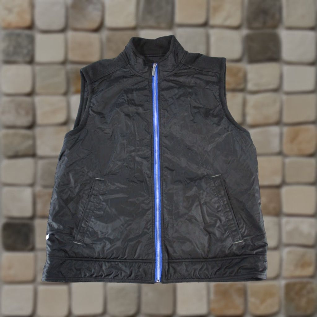 Tommy Bahama Tommy Bahama Vest Mens L Black Reversible Fleece Zip Stand-Up Collar Windbreaker Golf Hiking Walking Size L Mens Size US L / EU 52-54 / 3 - 1 Thumbnail