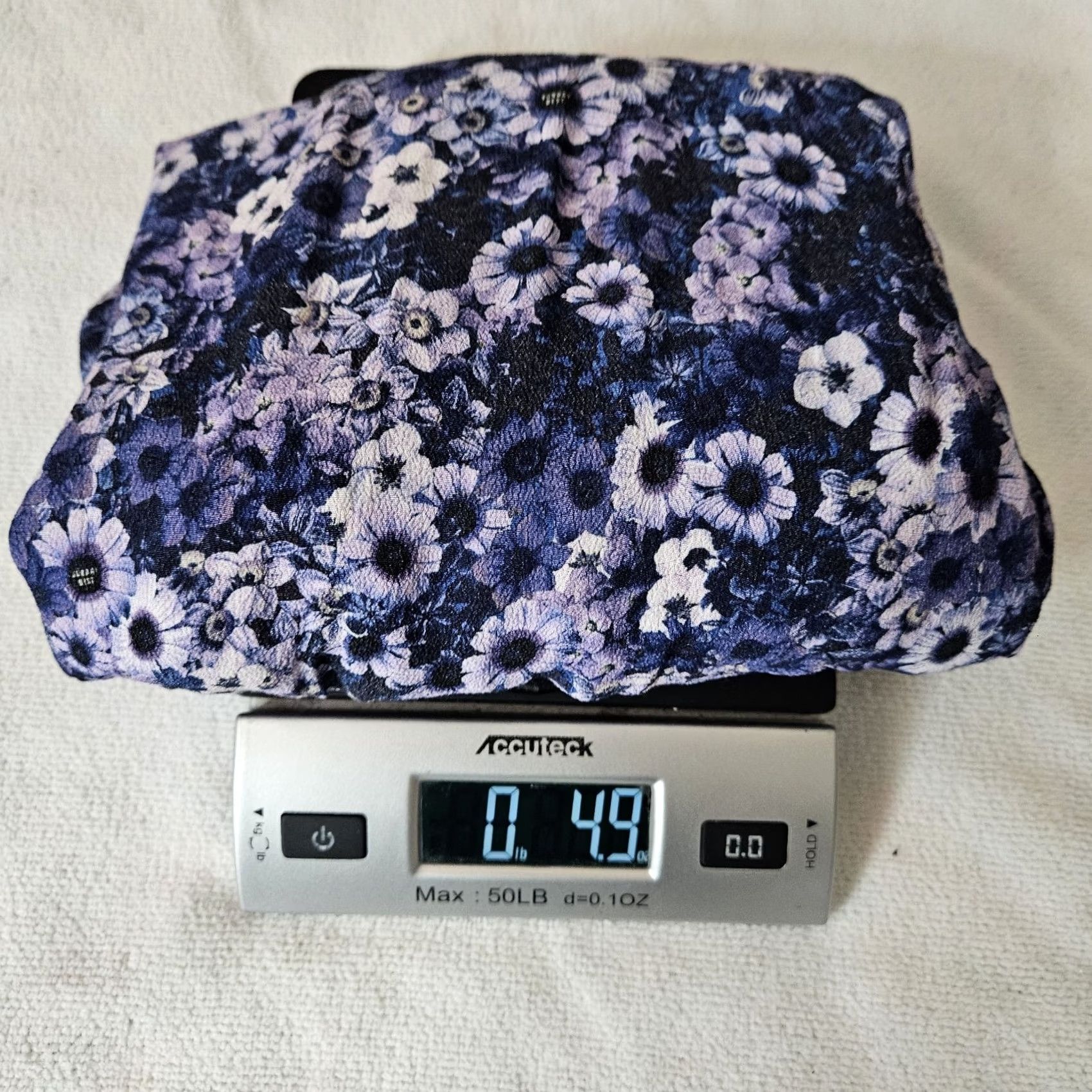 Vintage SUNDAY BEST Women's Floral Tie Waist Long Sleeve Cropped Shirt L Size Blue Blouse, Regular Fit, Viscoe, Cropped, Casual, All Seasons Size L / US 10 / IT 46 - 8 Thumbnail