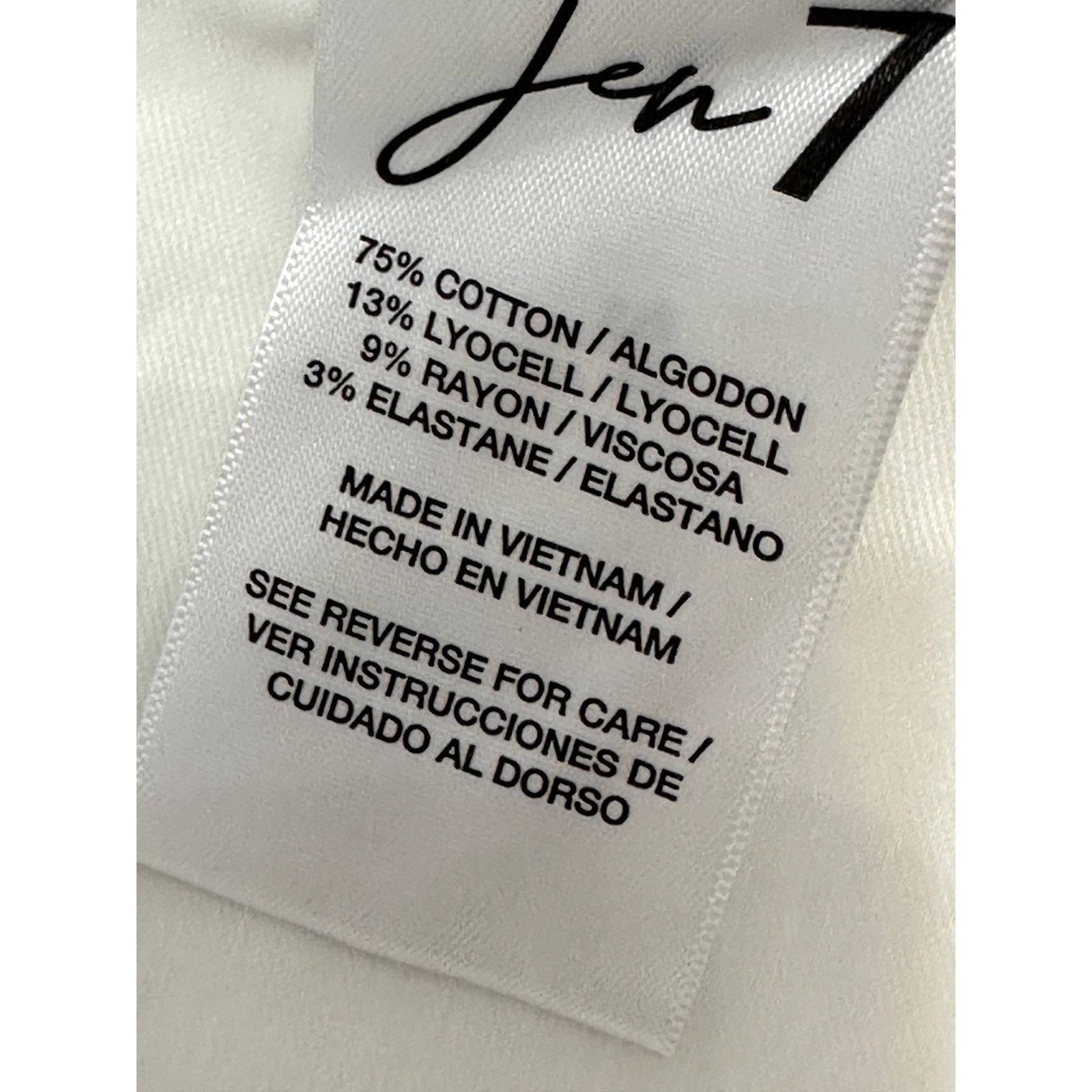 Other Jen7 Mid Rise Jean Shorts Frayed Hem Cream Women's 6 NWT Size 28" / US 6 / IT 42 - 9 Thumbnail