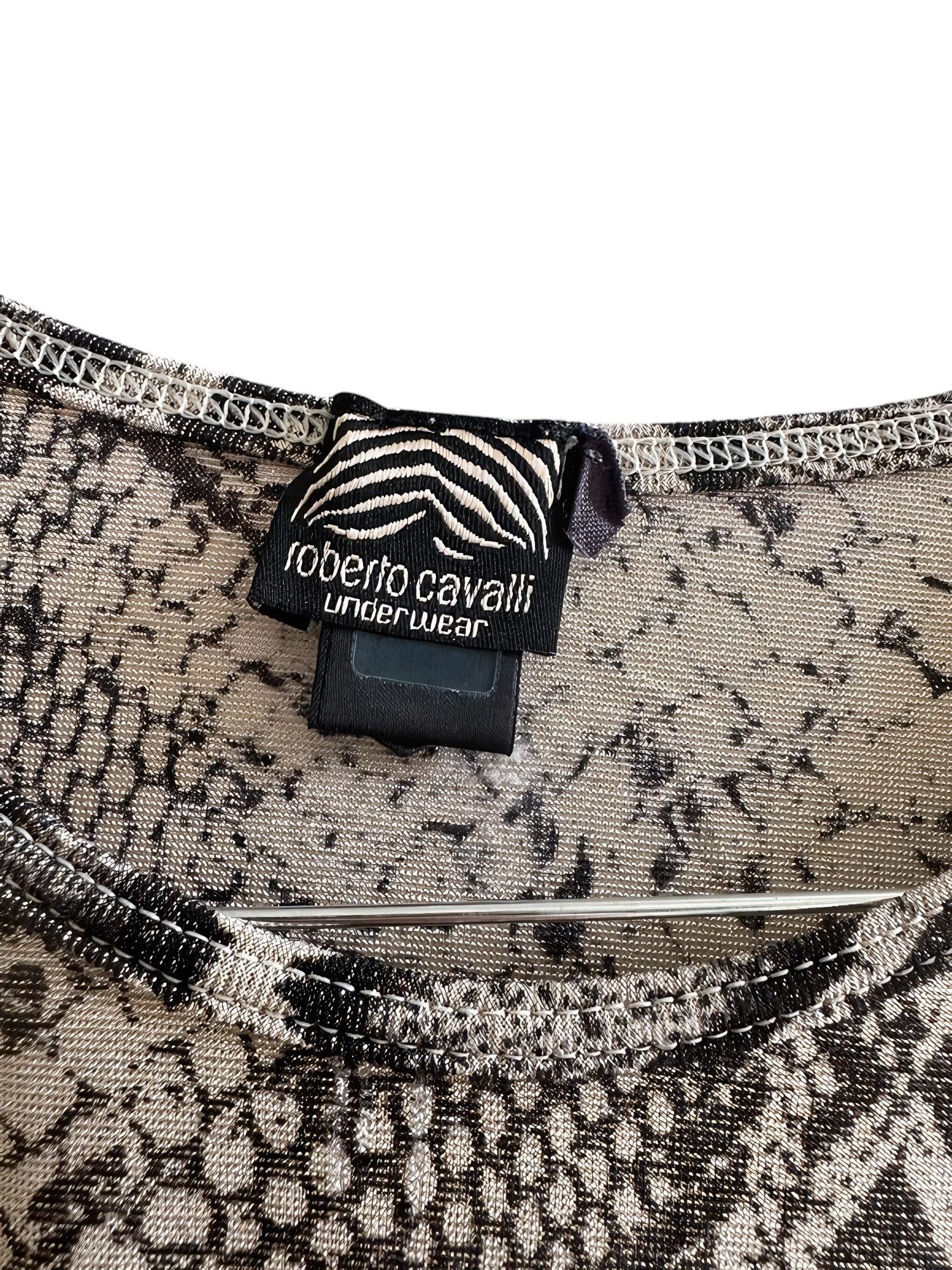 Roberto Cavalli SNAKESKIN PRINT LONGSLEEVE Size M / US 6-8 / IT 42-44 - 2 Thumbnail