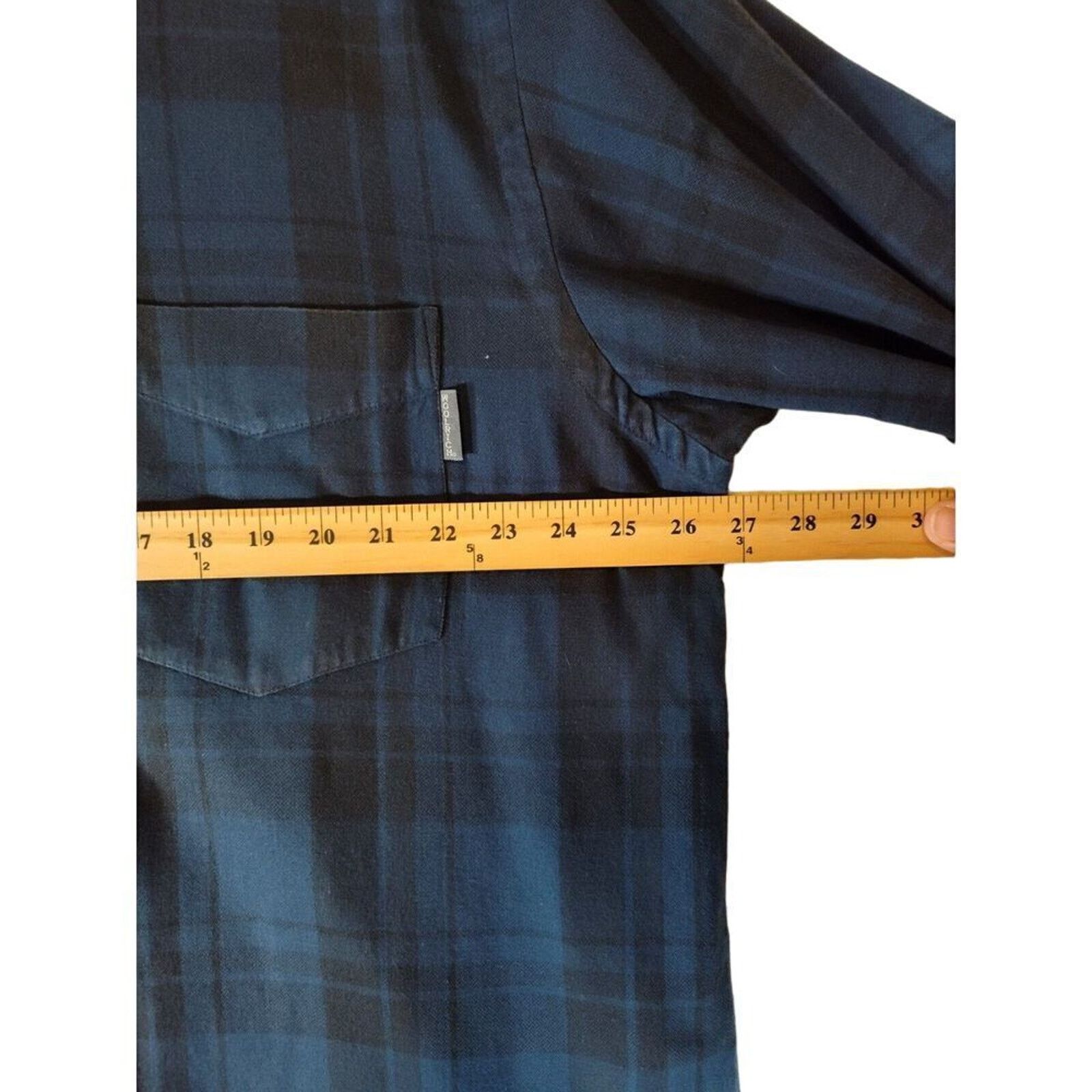 Woolrich Woolen Mills Woolrich VTG Storm Shirt 2XL Blue Black Plaid Flannel Heavy Size US XXL / EU 58 / 5 - 6 Thumbnail