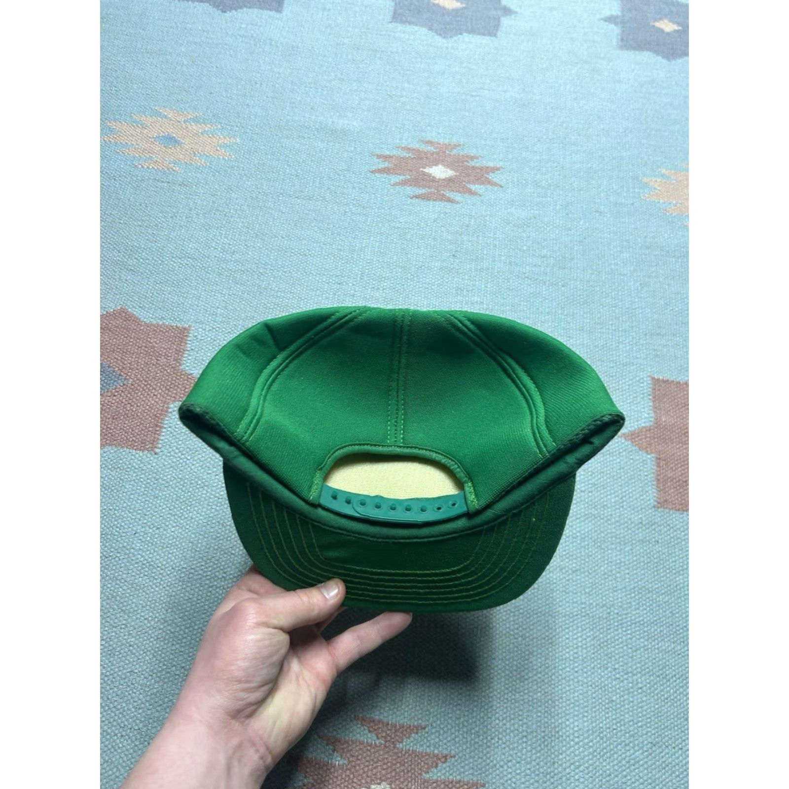 Vintage VINTAGE Auburn Snapback Hat Cap Ittner Bean & Grain Michigan Farm Green USA Adjustable Men Size ONE SIZE - 4 Thumbnail