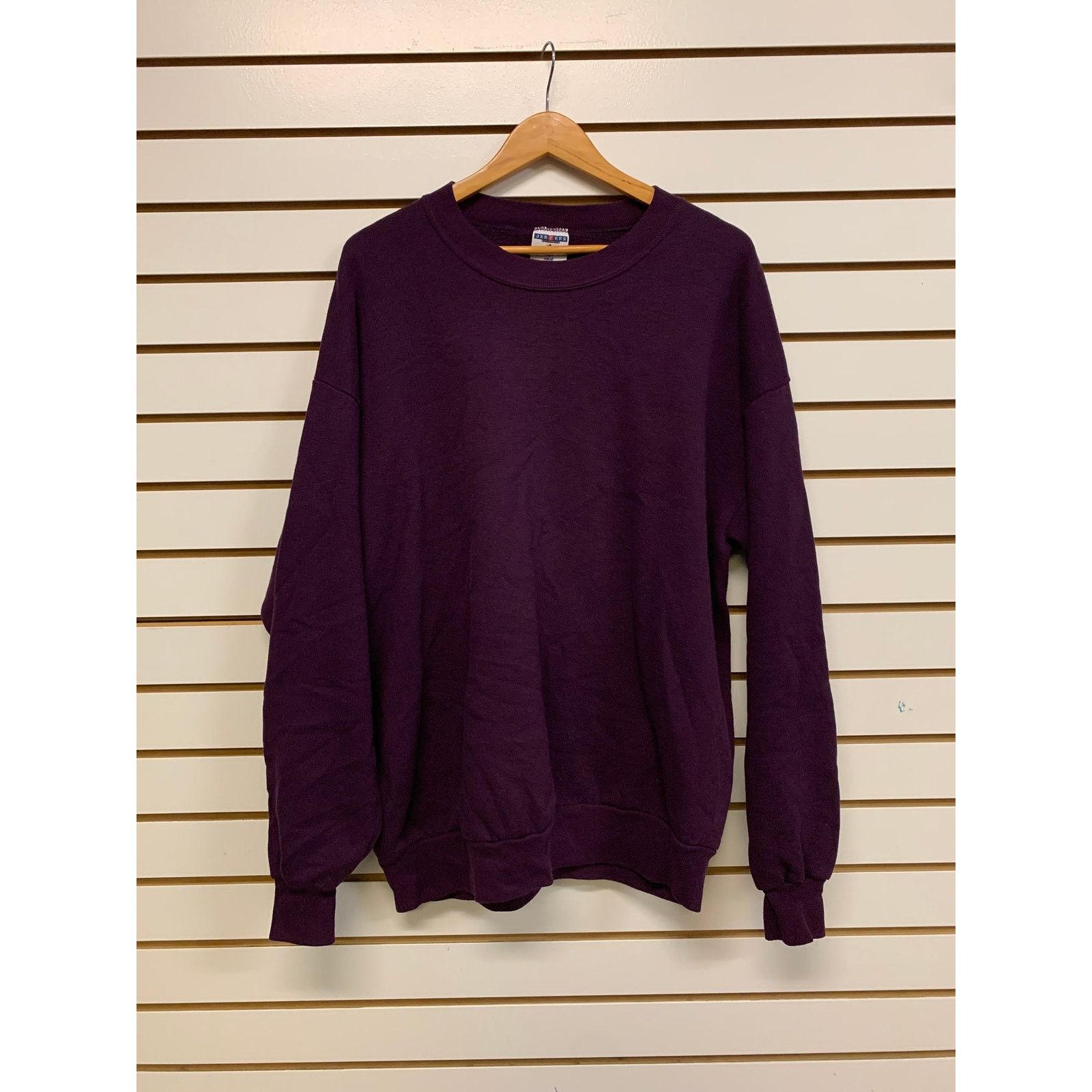 Jerzees Vintage Blank Baroon Dark red Sweatshirt size 2XL 1990s 80s Size US XXL / EU 58 / 5 - 1 Thumbnail