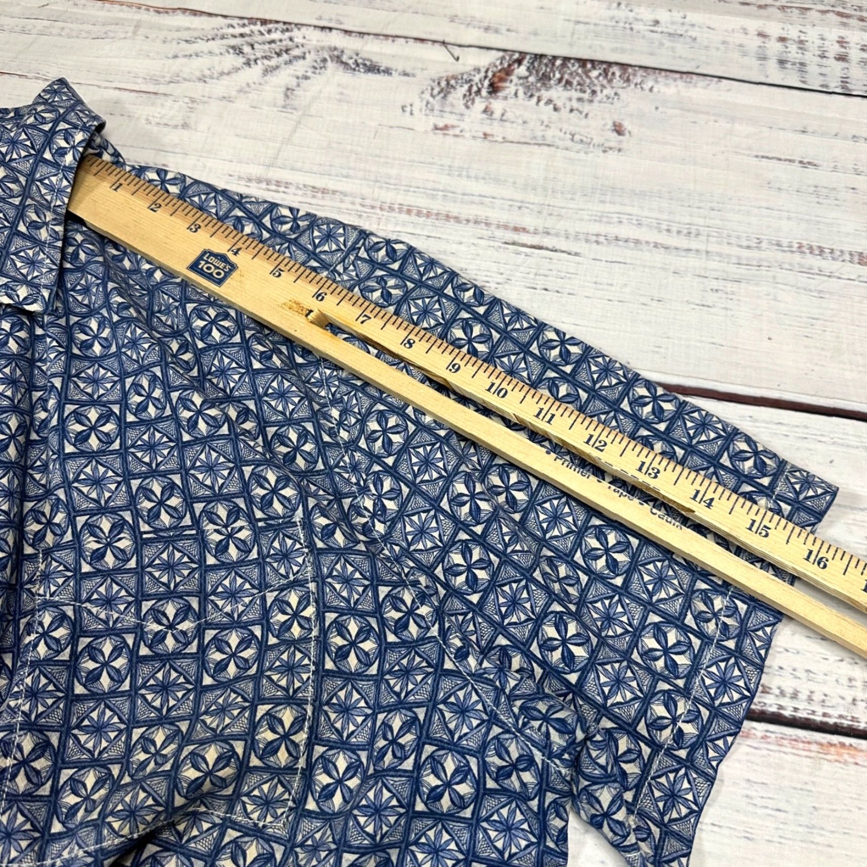 Tommy Bahama Tommy Bahama Shirt Mens L Blue Silk 100% Silk Short Sleeve Button-Up Collared Print Size US L / EU 52-54 / 3 - 3 Thumbnail