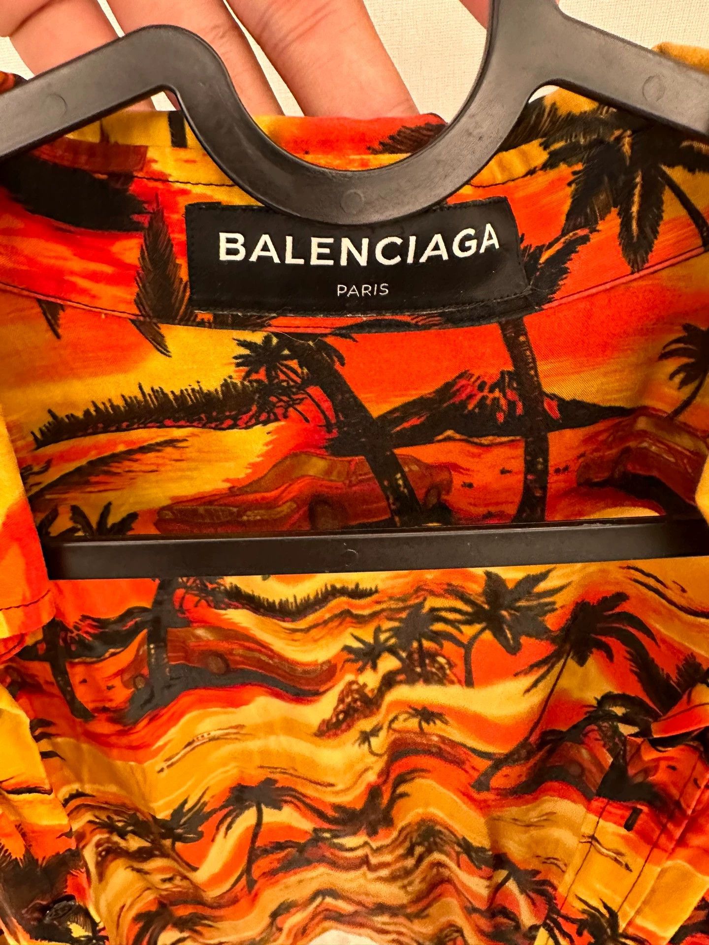 Balenciaga Balenciaga Coconut Tree Beach Shirt 37 xs Oversized Size US XS / EU 42 / 0 - 3 Thumbnail