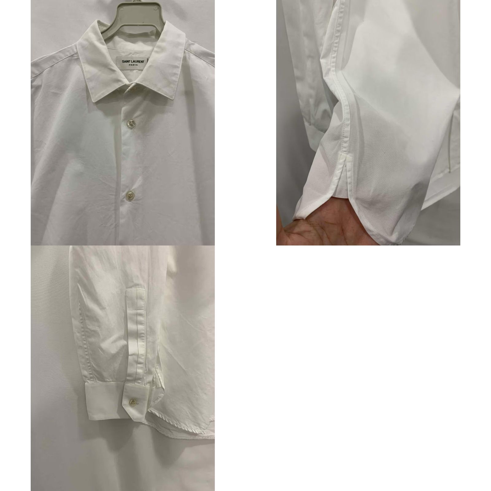 Yves Saint Laurent Saint Laurent Paris Dress Shirt Button-Up Slim Fit White EU 40 / US 15.5 Regular Mens 15¾ C10 Uniform Collection Size 40R - 8 Thumbnail