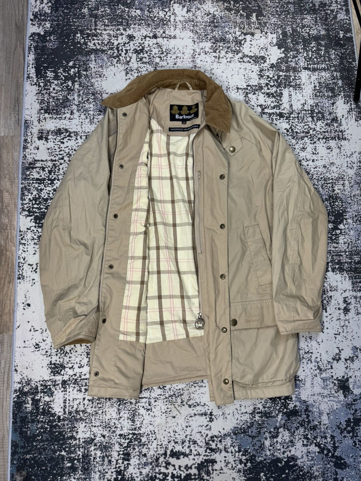 Barbour BARBOUR Beaufort Jacket Coat M beige wax waterproof Size US M / EU 48-50 / 2 - 1 Thumbnail