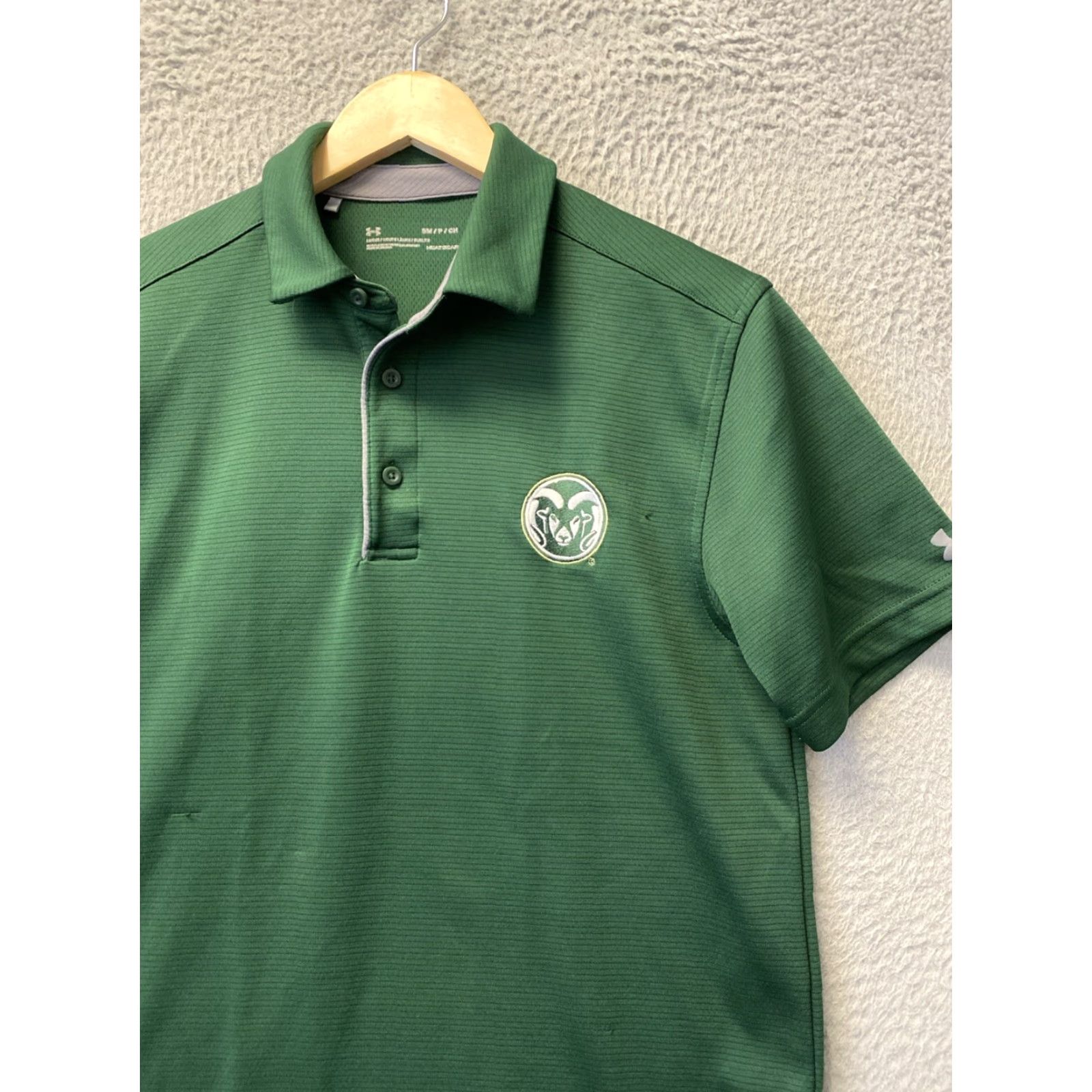 Under Armour Under Armour Polo Shirt Mens S Green Colorado Rams Casual Golf Rugby 106-52 /106-52 Size US S / EU 44-46 / 1 - 2 Thumbnail
