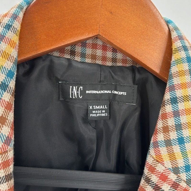 Other International Concepts plaid double breasted Blazer sz XS Size XS / US 0-2 / IT 36-38 - 5 Thumbnail