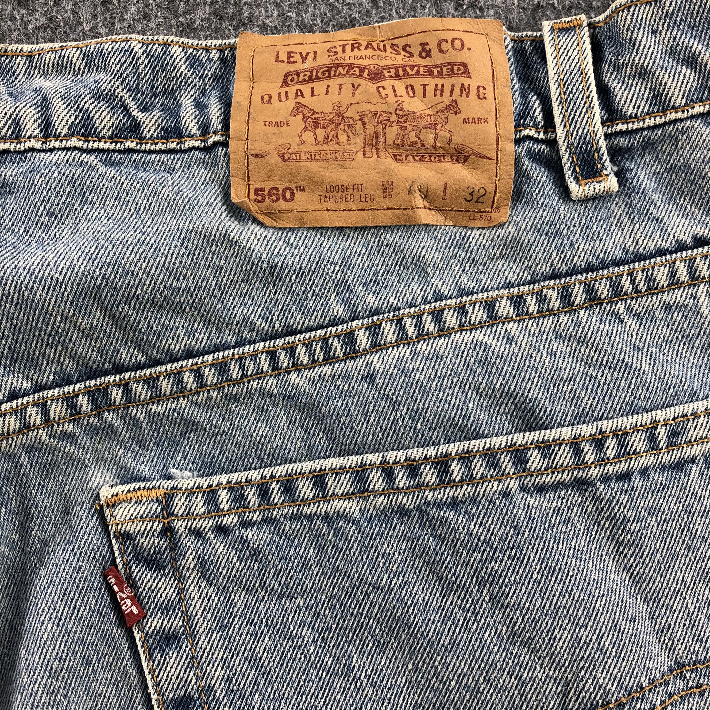 Levi's Light Wash Vintage 90s Levis 560 Jeans-J1169 Size US 39 - 5 Thumbnail