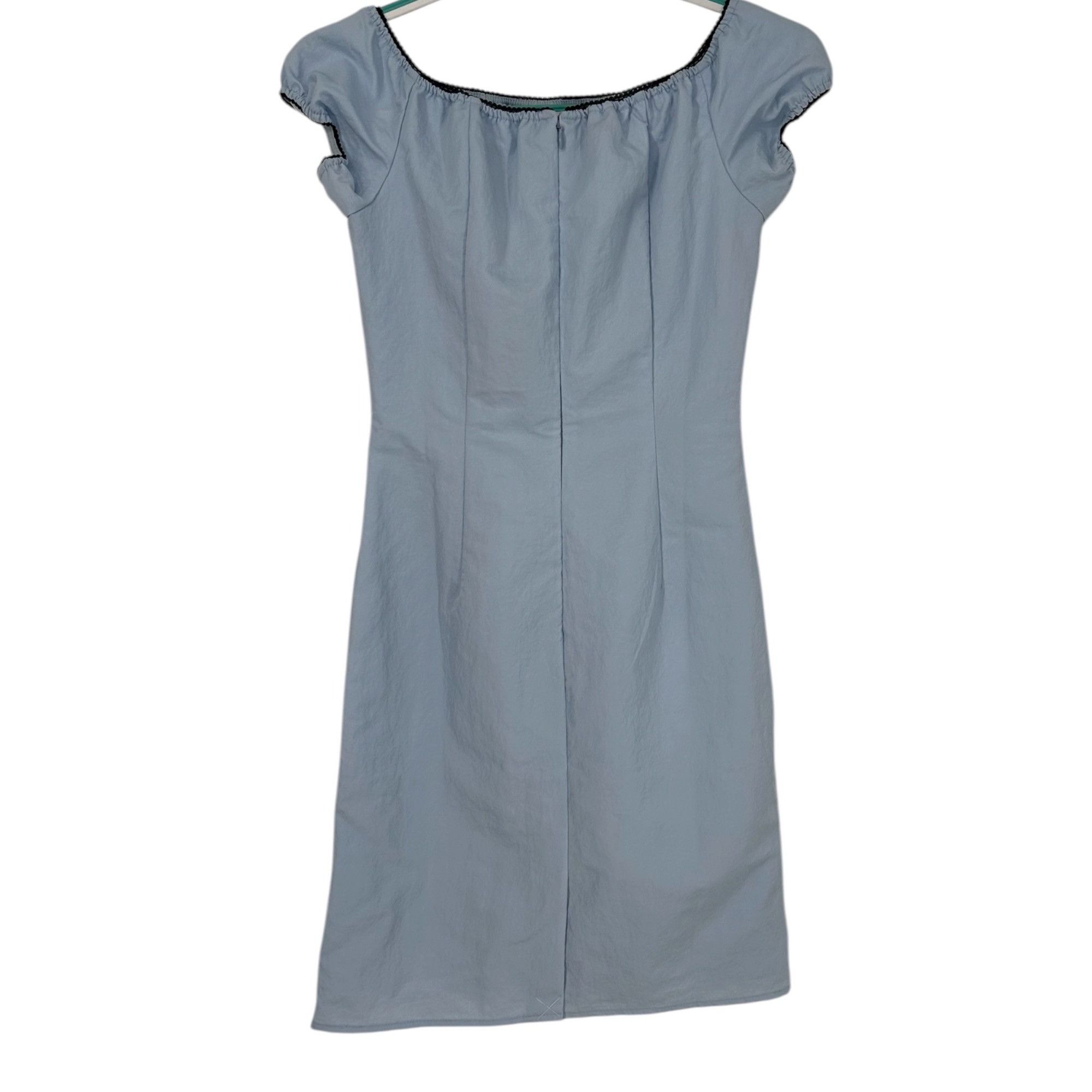 J.Crew J. Crew Dress - Powder Blue Sheath Mini NWT - Size 0 Size XS / US 0-2 / IT 36-38 - 2 Thumbnail