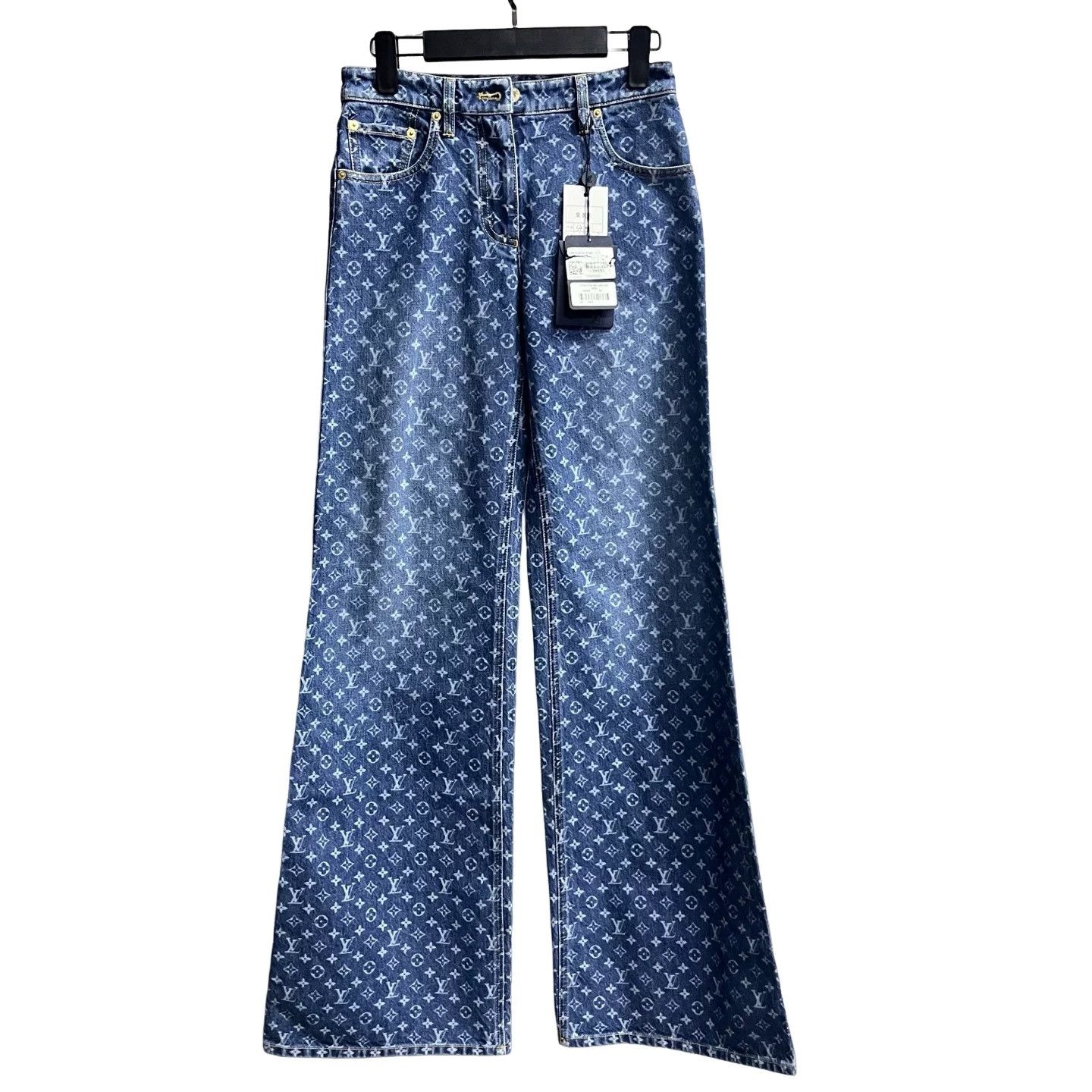 Louis Vuitton Louis Vuitton Monogram Jacquard Jeans 34 Size 25" / US 0 / IT 36 - 1 Thumbnail