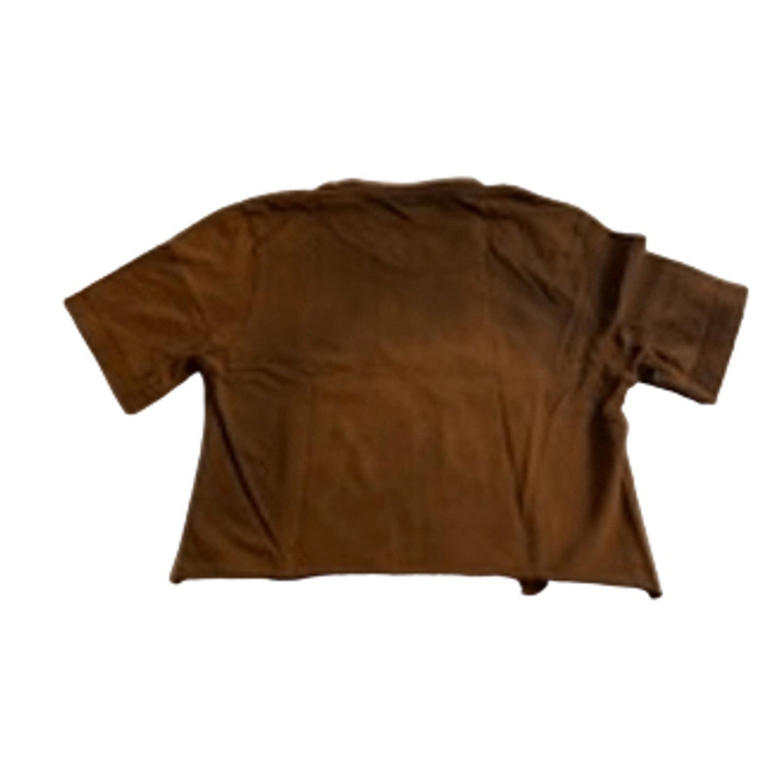 Other Y2K Brown Graphic Tee Girl on Bike Cropped Fit Unbranded S/M Size M / US 6-8 / IT 42-44 - 4 Thumbnail