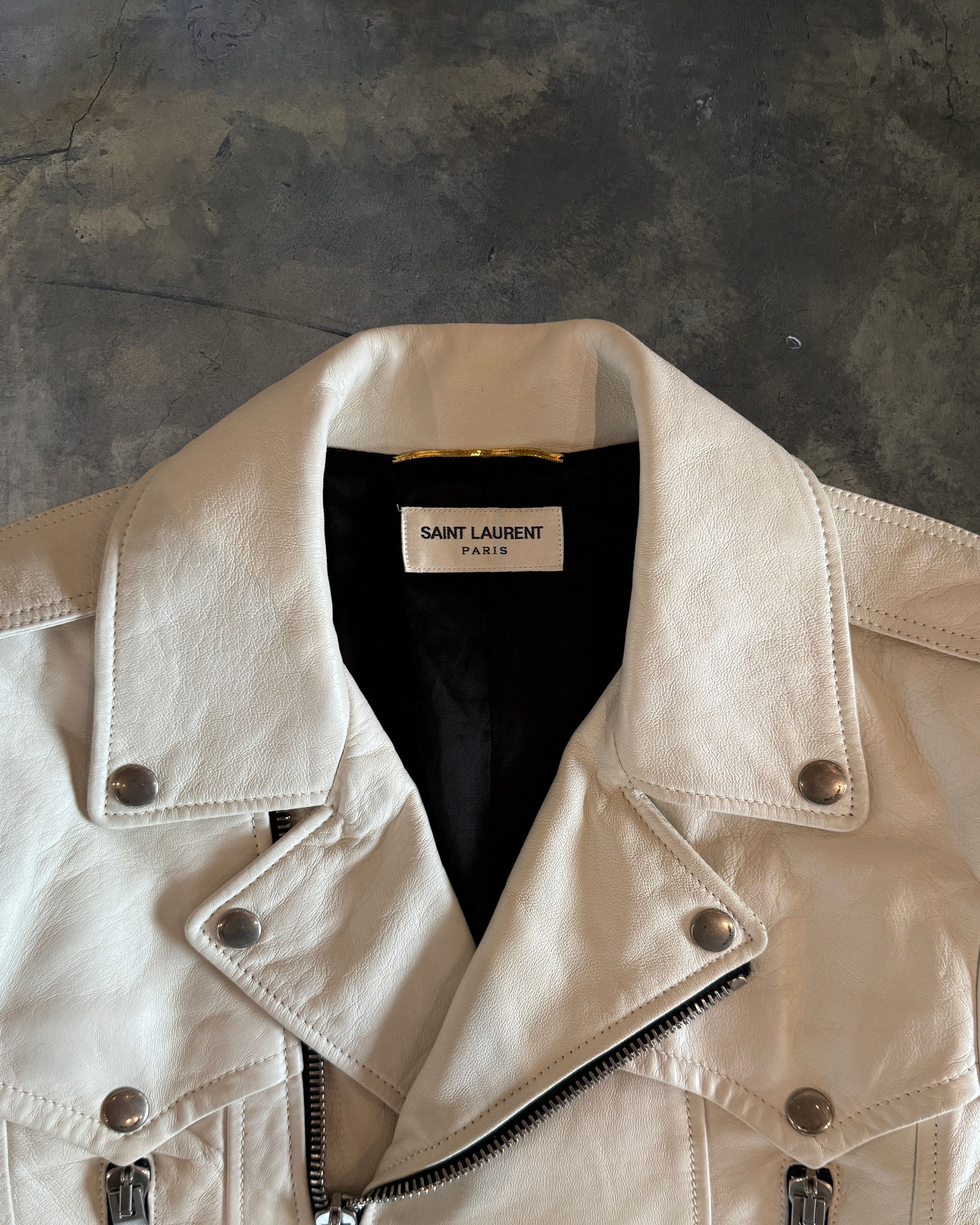 Saint Laurent Paris SAINT LAURENT FW2016 LAMBSKIN CREAM L01 Size M / US 6-8 / IT 42-44 - 3 Thumbnail