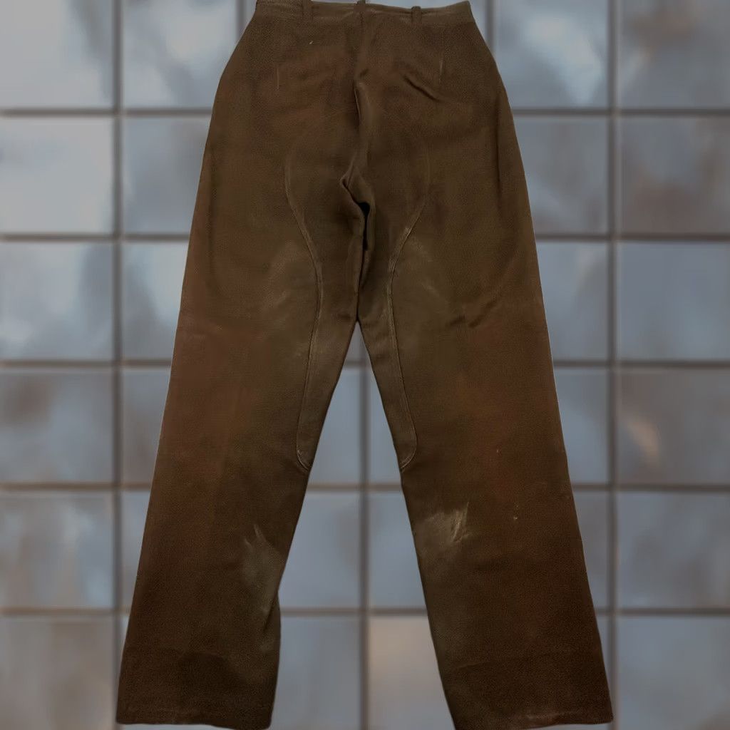 Vintage VINTAGE Real Sport Mens 30x30 Brown Canvas Riding Pants Flat Front Straight Leg Workwear Casual Size US 30 / EU 46 - 1 Thumbnail