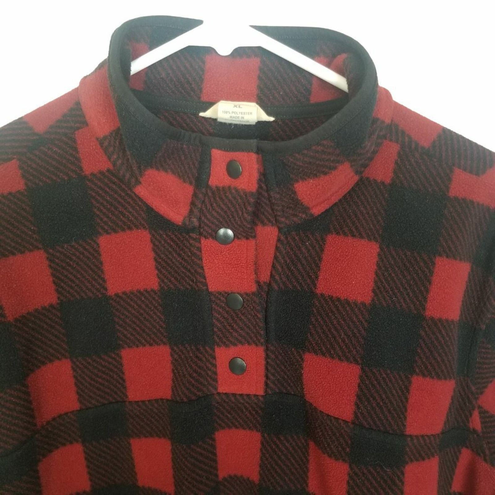 Duluth Trading Company Duluth Trading Co Mens Buffalo Plaid Fleece Pullover Sweater Size US XL / EU 56 / 4 - 2 Thumbnail