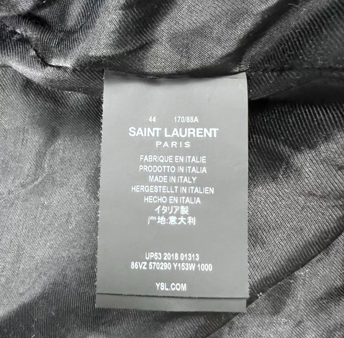 Saint Laurent Paris Saint Laurent SLP 19SS Sword Collar Bomber Jacket Size US S / EU 44-46 / 1 - 6 Thumbnail