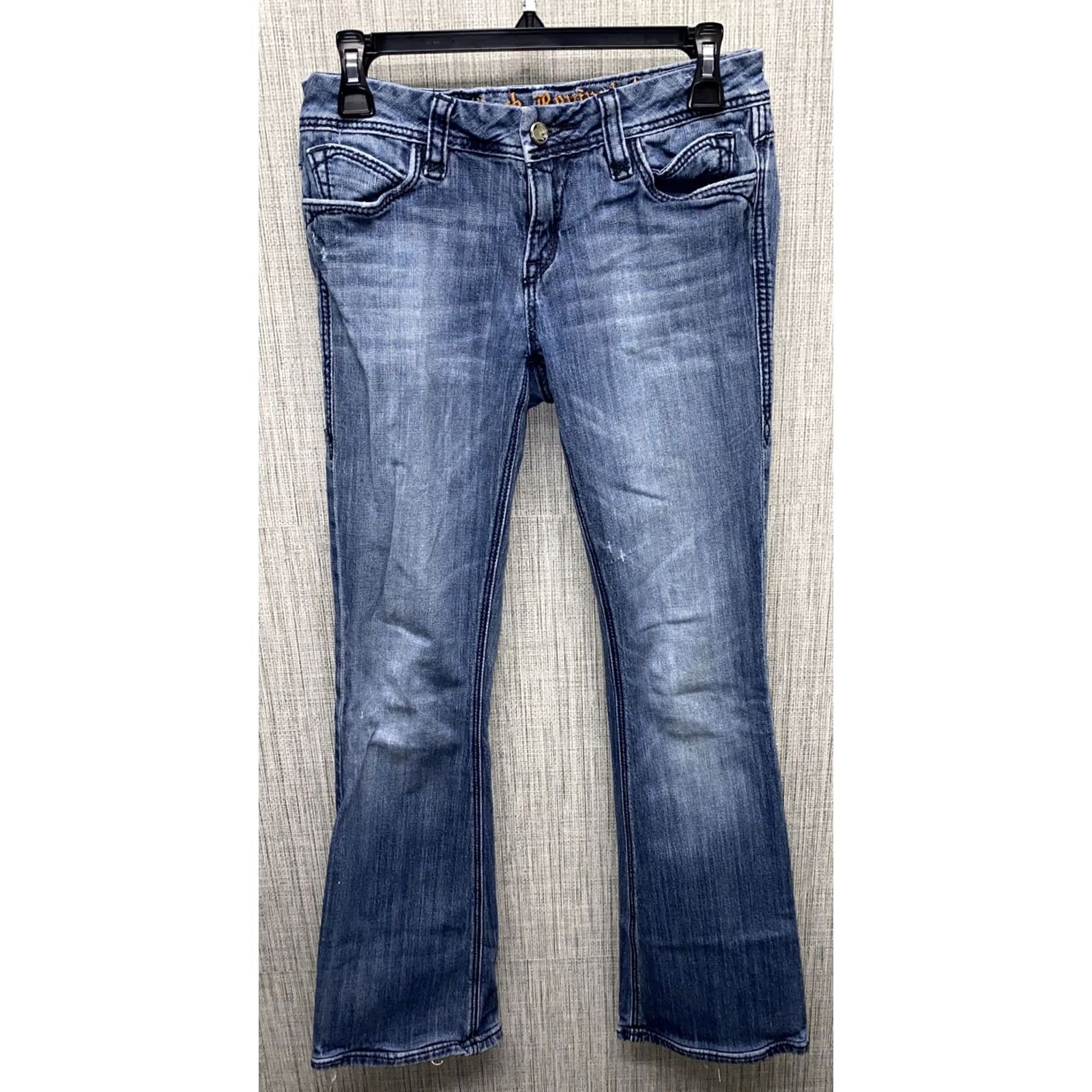 Vintage Rock Revival Charlotte FLARE Denim Jeans Womens Blue 28 X 30 Regular Inseam 30 Cotton Denim Size 28 Size 28" / US 6 / IT 42 - 2 Thumbnail