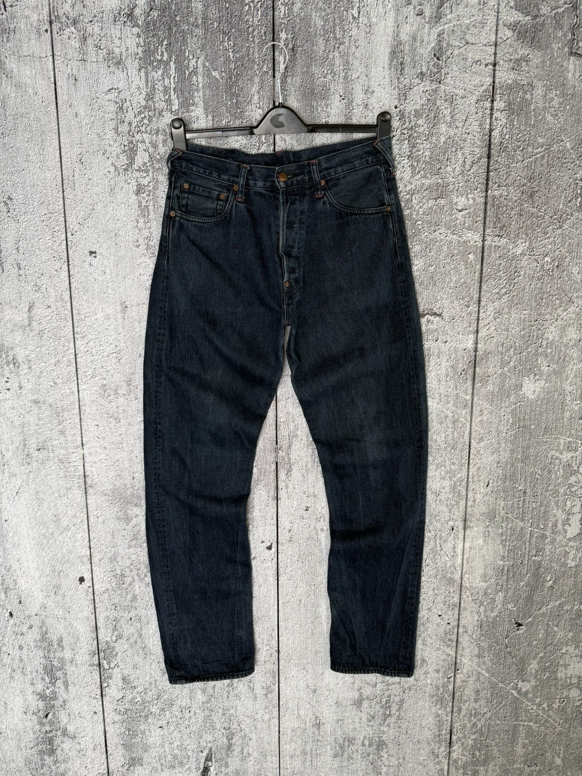 Evisu Vintage Evisu Leather Daicock Cinch Back Logo Denim Pants Size US 32 / EU 48 - 11 Thumbnail