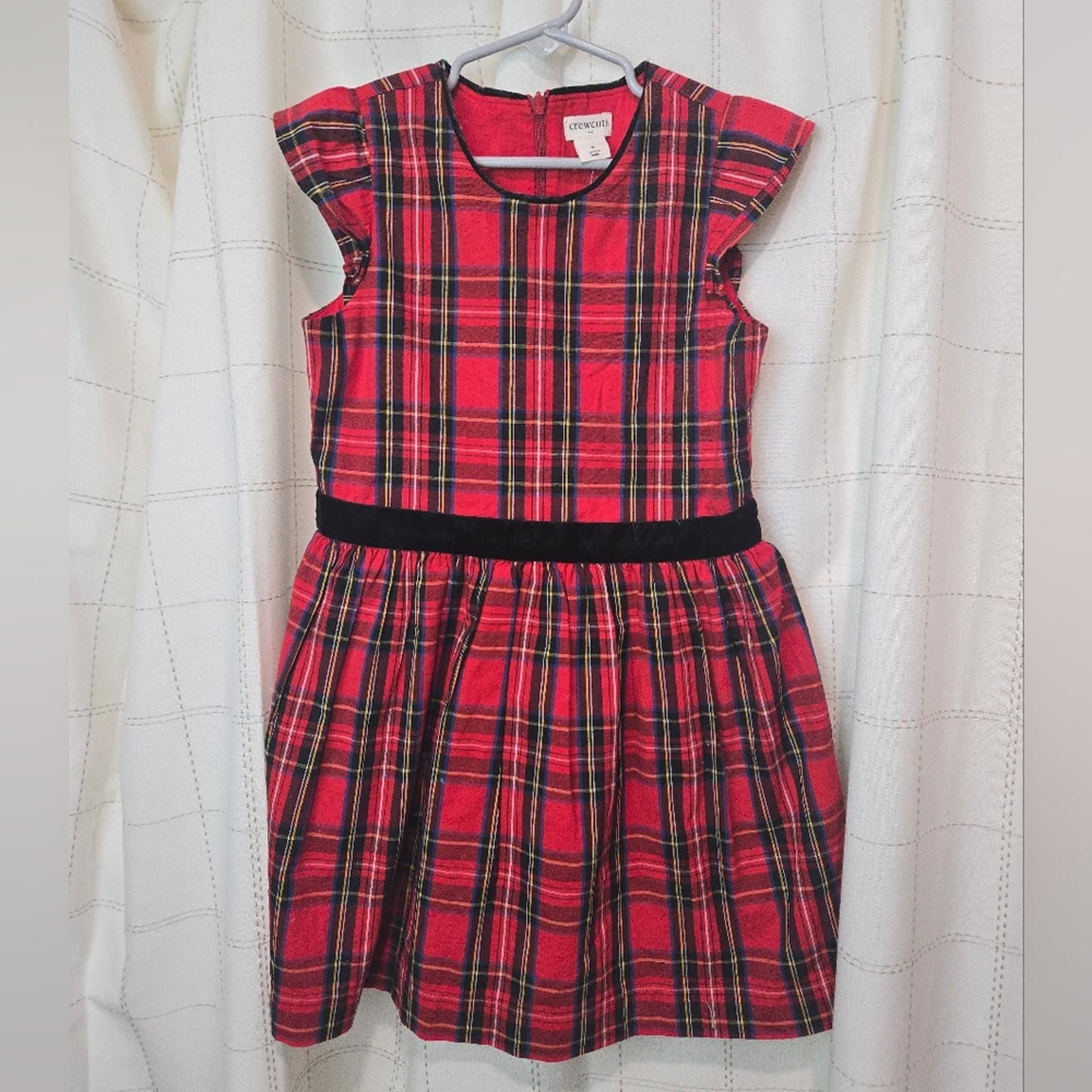 Designer Crewcuts Girls' Flutter-Sleeve Tartan Dress Size ONE SIZE - 2 Thumbnail