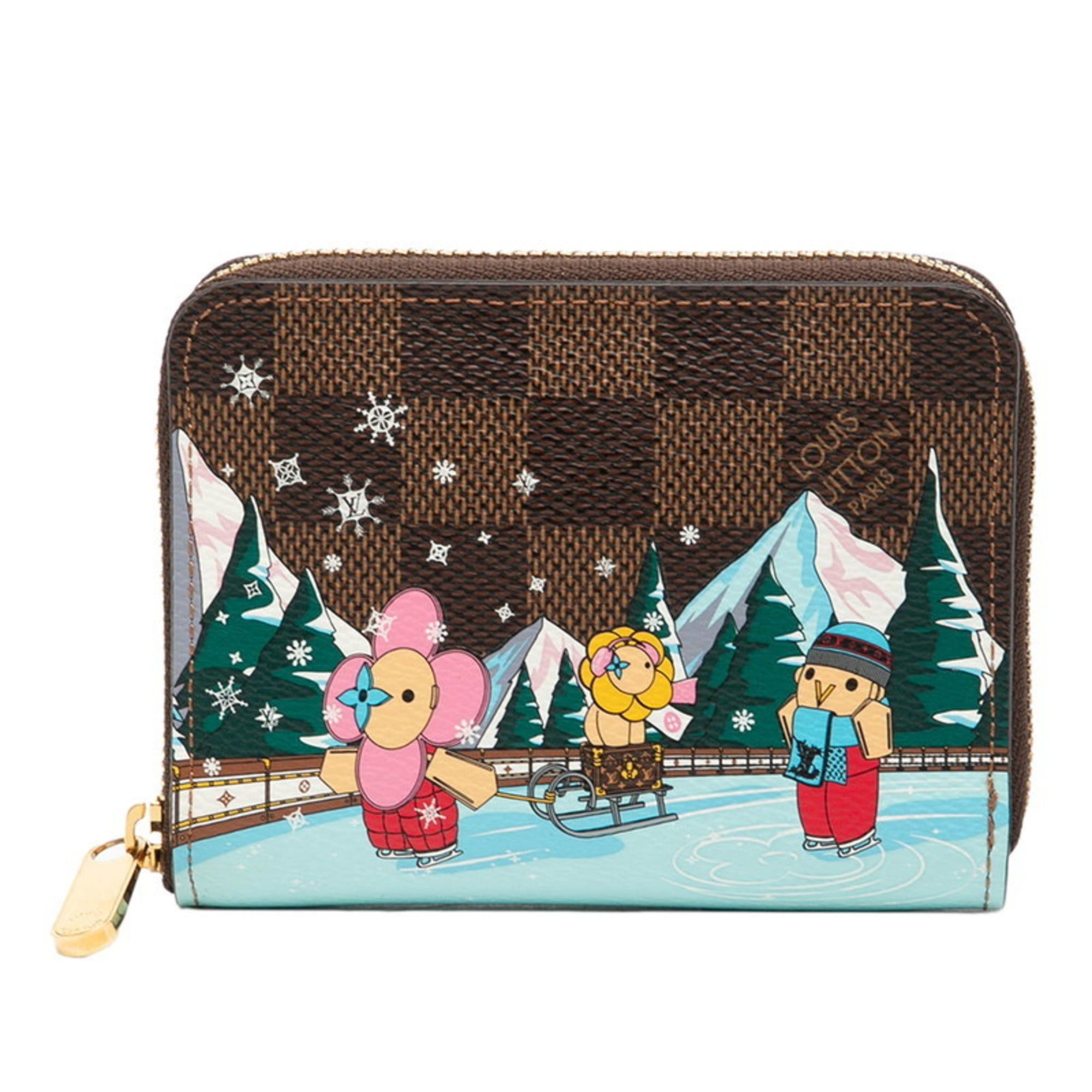 Louis Vuitton Louis Vuitton Damier Zippy Coin Purse Vivienne Wallet/Coin Case N40721 Black Multicolor Women's LOUIS VUITTON Size ONE SIZE - 1 Thumbnail