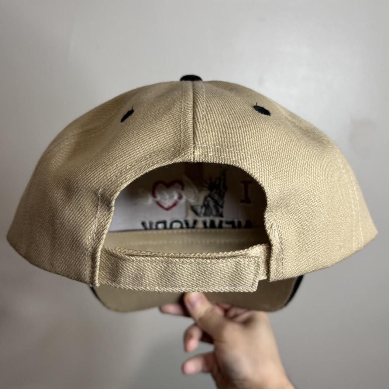 Vintage Vintage I Love New York Beige Wool Blend Embroidered Cap Hat Size ONE SIZE - 4 Thumbnail