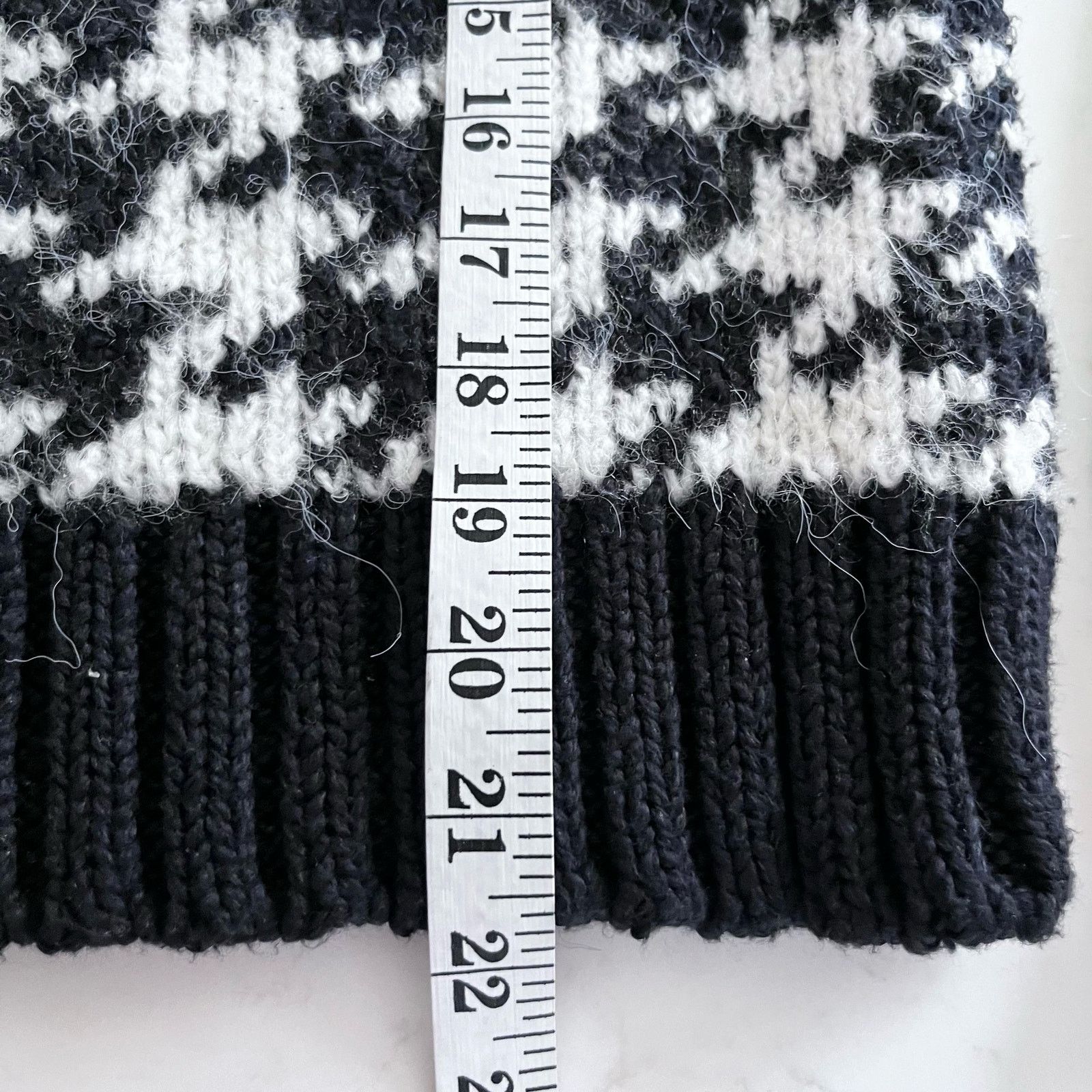 Zara Zara Black White Houndstooth Knit Crewneck Pullover Sweater Size XS / US 0-2 / IT 36-38 - 7 Thumbnail