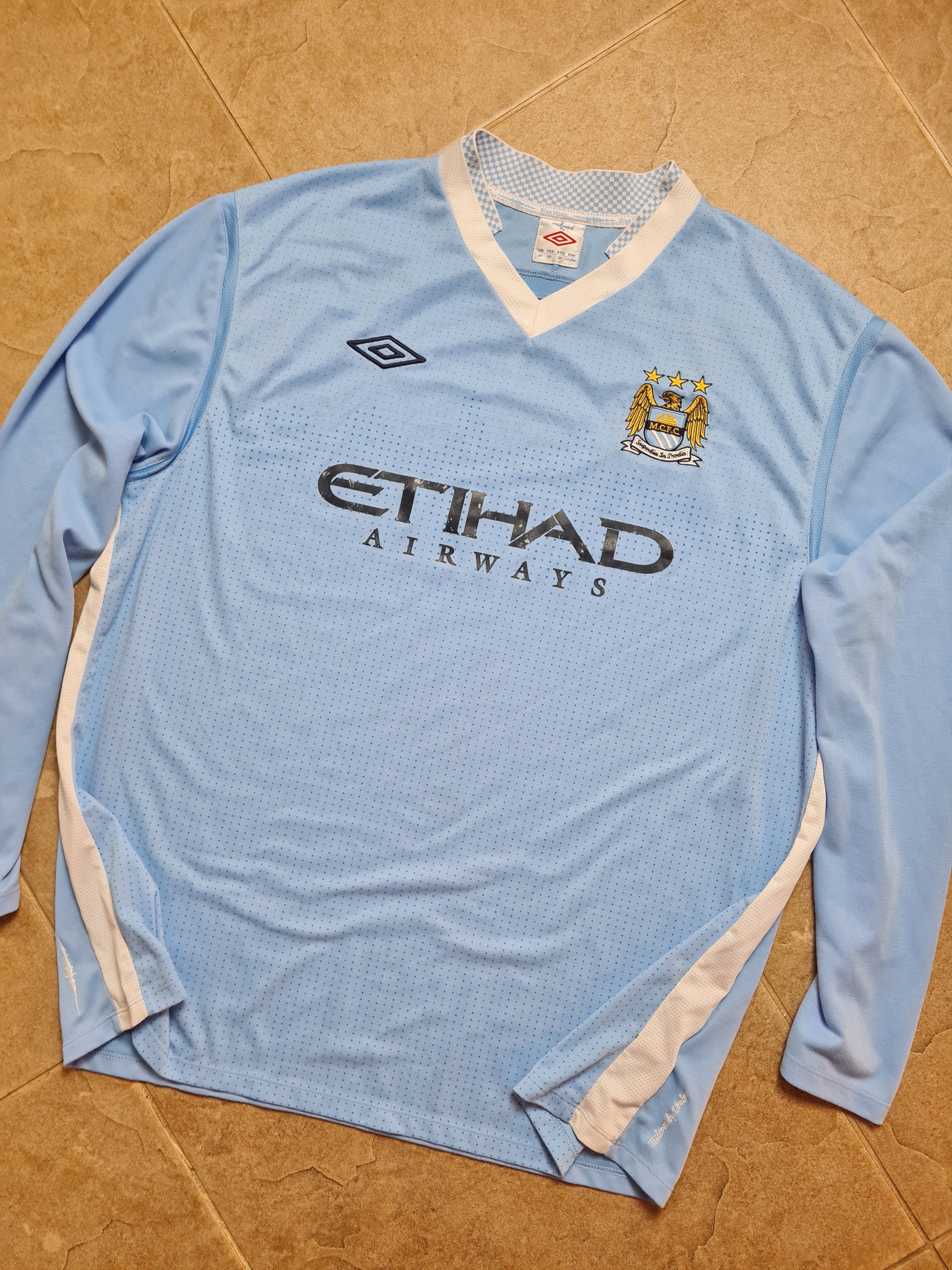 Umbro Manchester City 2011-012 Football Shirt Umbro Long Sleeve Size US XXL / EU 58 / 5 - 4 Thumbnail