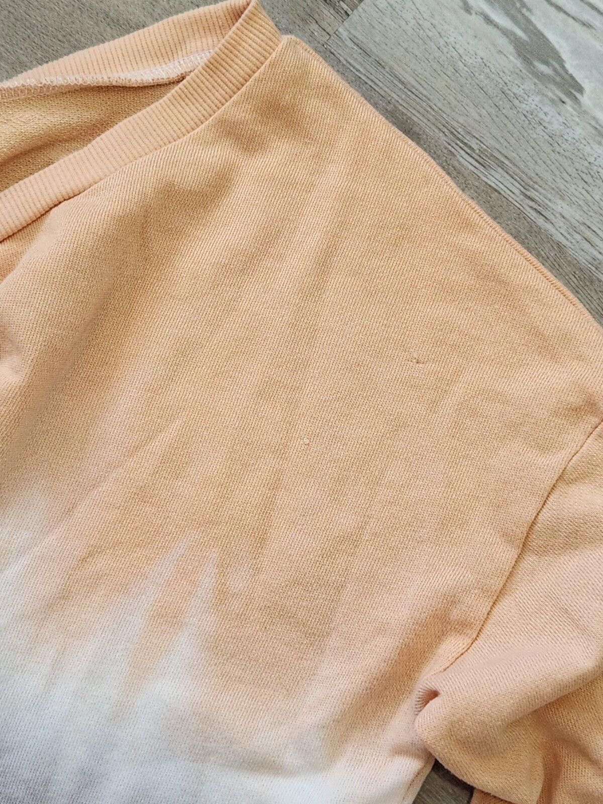 Designer Grayson Threads Crop Sweatshirt Large Ombre Orange Purple Size L / US 10 / IT 46 - 4 Thumbnail