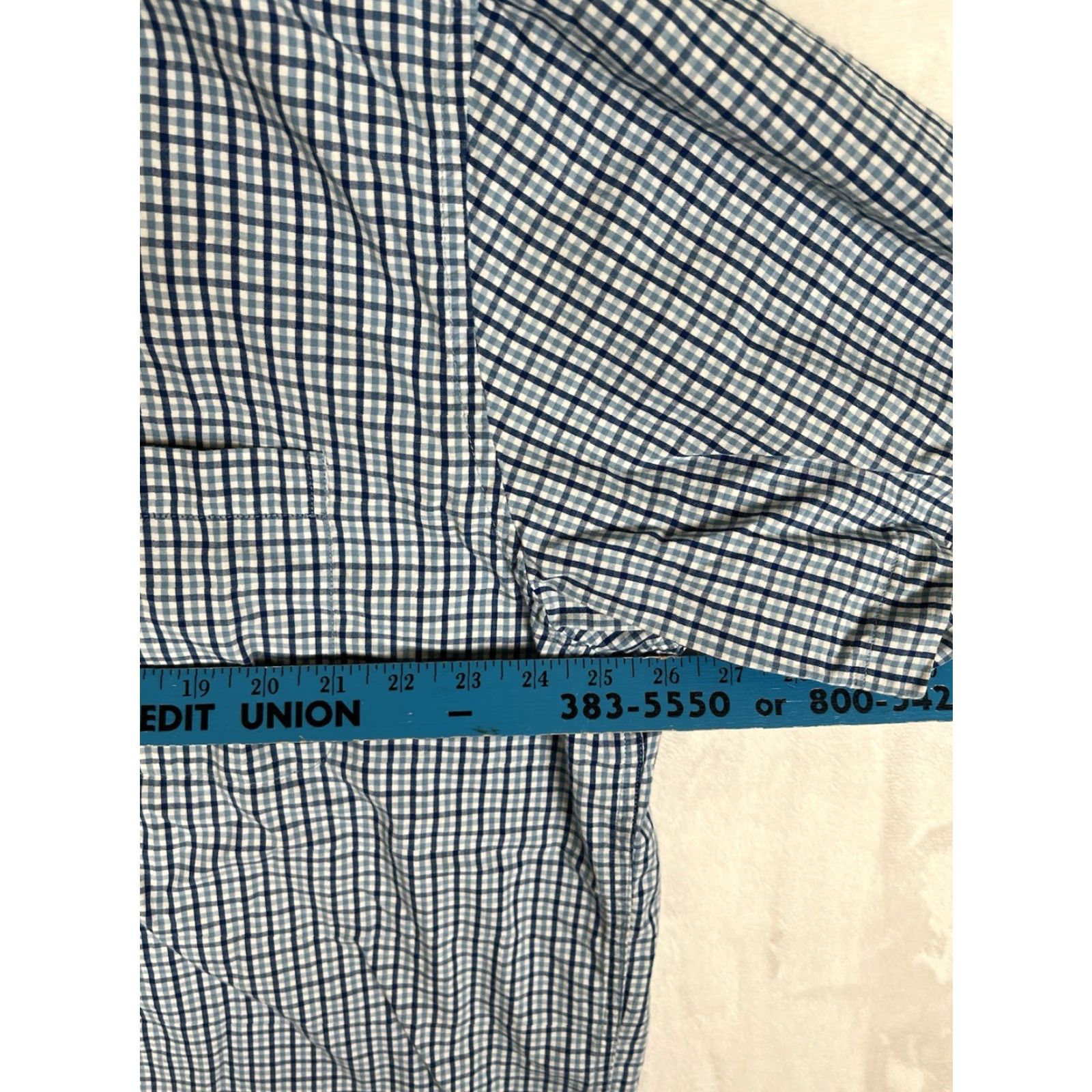Ralph Lauren VINTAGE Ralph Lauren Jeans Co Short Sleeve Plaid Button Up Shirt XL Blue Mens Casual 90s Retro Classic Size US XL / EU 56 / 4 - 4 Thumbnail