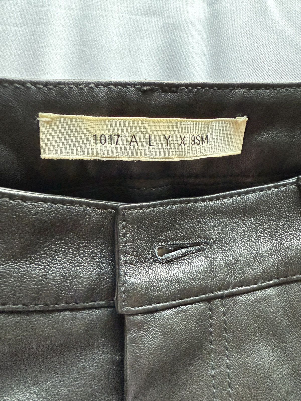 1017 ALYX 9SM Black Leather 6 Pocket Trousers Size US 32 / EU 48 - 2 Thumbnail