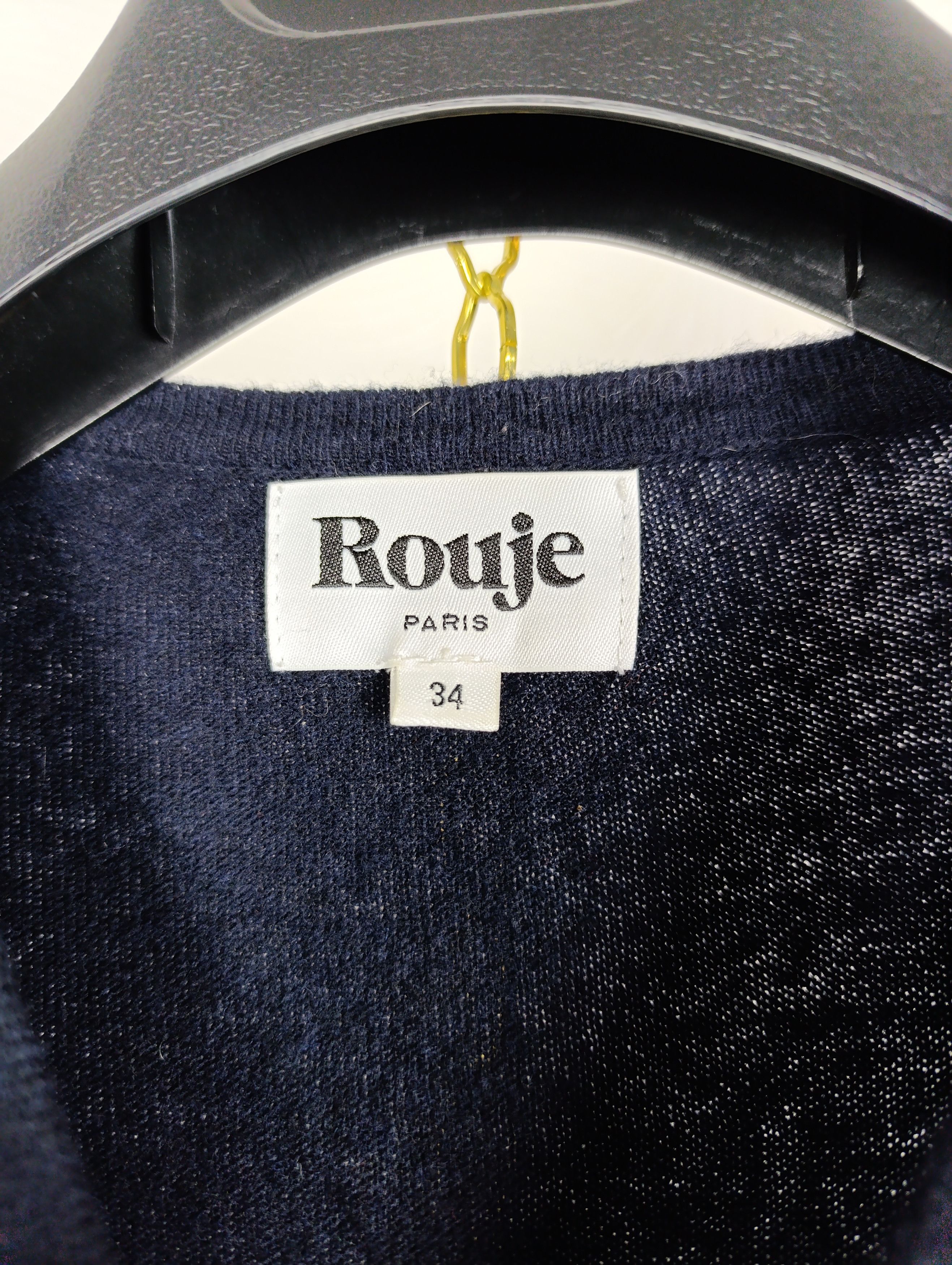 Rouje ROUJE MID-LENGTH WOOL DRESS BLUE Size XS / US 0-2 / IT 36-38 - 3 Thumbnail