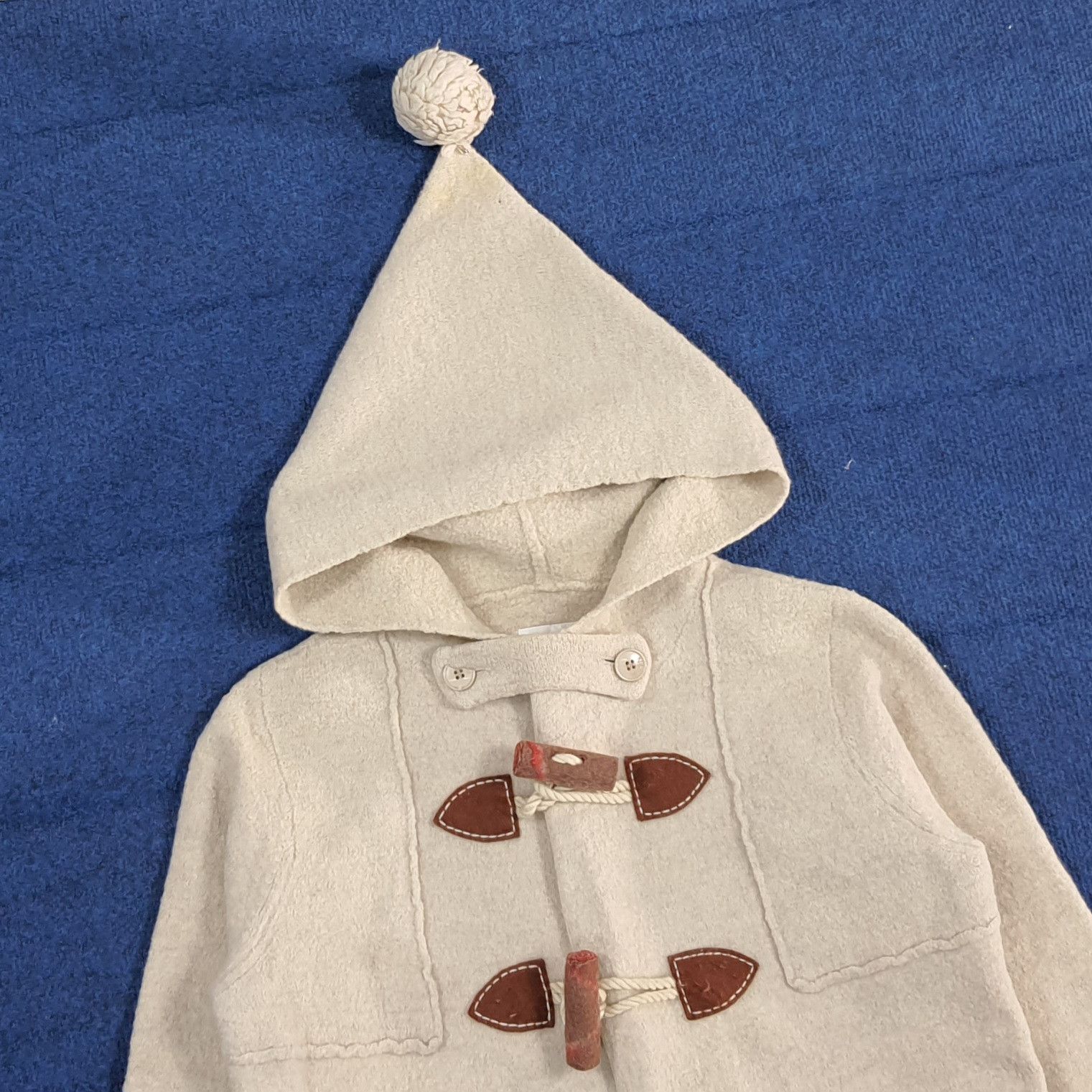 Ne-Net Vintage Né-net Wool Duffle Coat with Pixie Elf Hood C302N24 Size S / US 4 / IT 40 - 2 Thumbnail