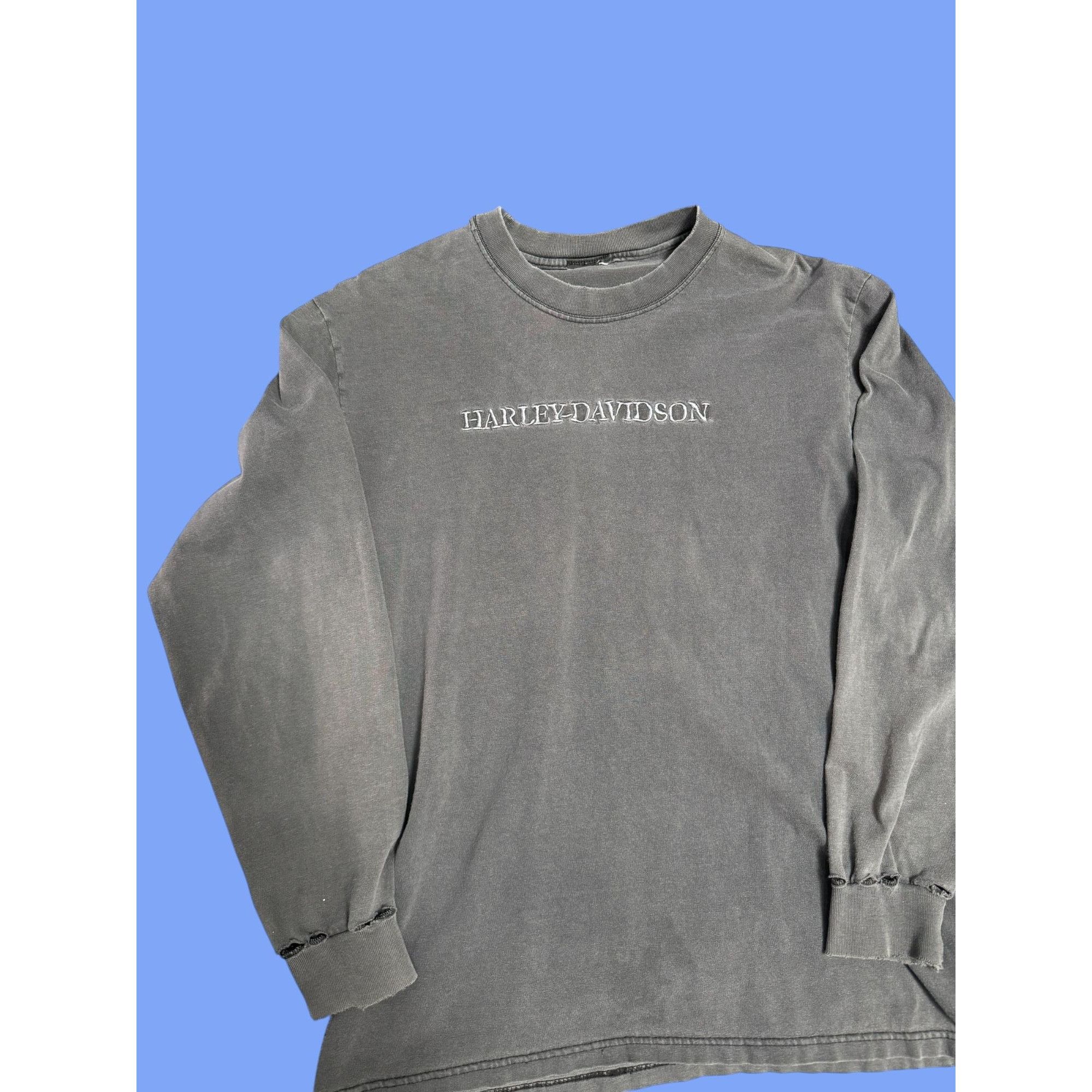Harley Davidson 90's Harley Davidson Long Sleeve "Hawkeye Coralville, Iowa" Size US XL / EU 56 / 4 - 2 Thumbnail