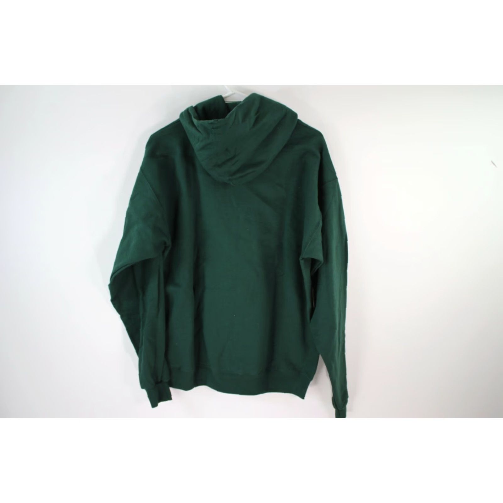 Hanes Hanes Mens Green Fleece Hooded Pullover Sweatshirt - Size M - Pocket Drawstring - Adult Regular Fit Size US M / EU 48-50 / 2 - 2 Thumbnail