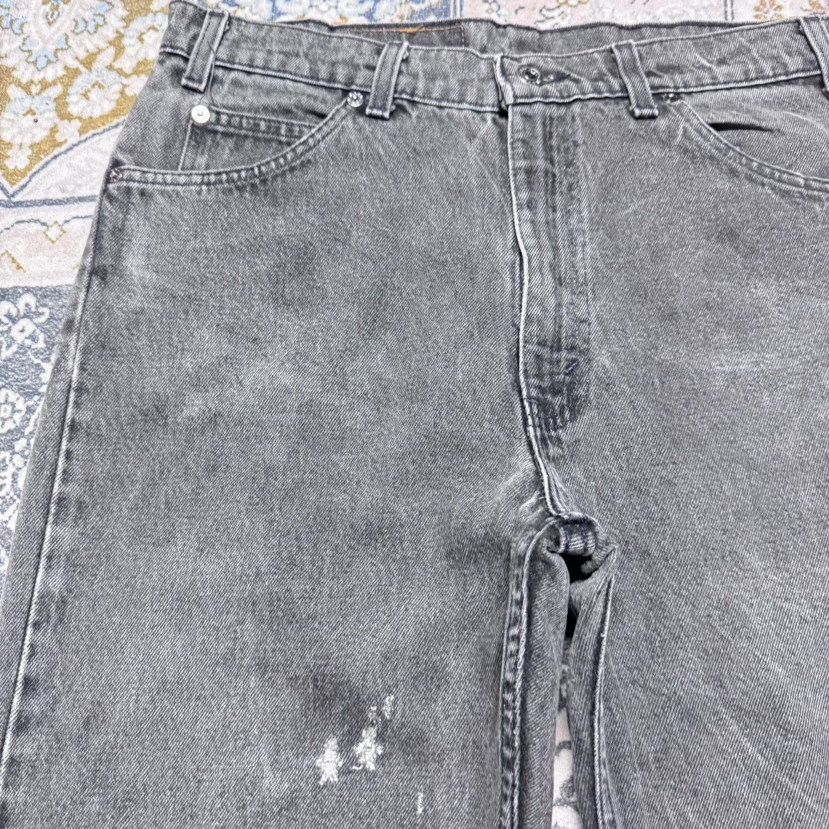 Levi's Vintage Levis 505 Black Faded Distressed Jeans Size US 34 / EU 50 - 4 Thumbnail