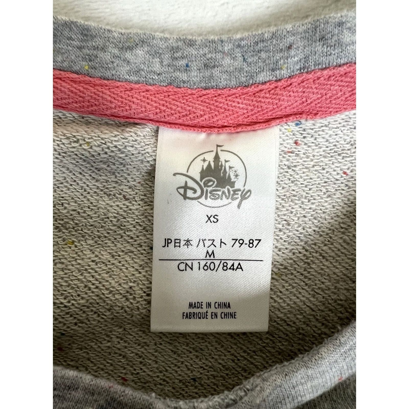 Disney VINTAGE Disney Sweatshirt Womens XS I Run On Caffeine Gray Pink Crewneck Pullover Crop Crew Neck Mickey Mouse 90s Cartoon Activewear Girls Size XS / US 0-2 / IT 36-38 - 6 Thumbnail