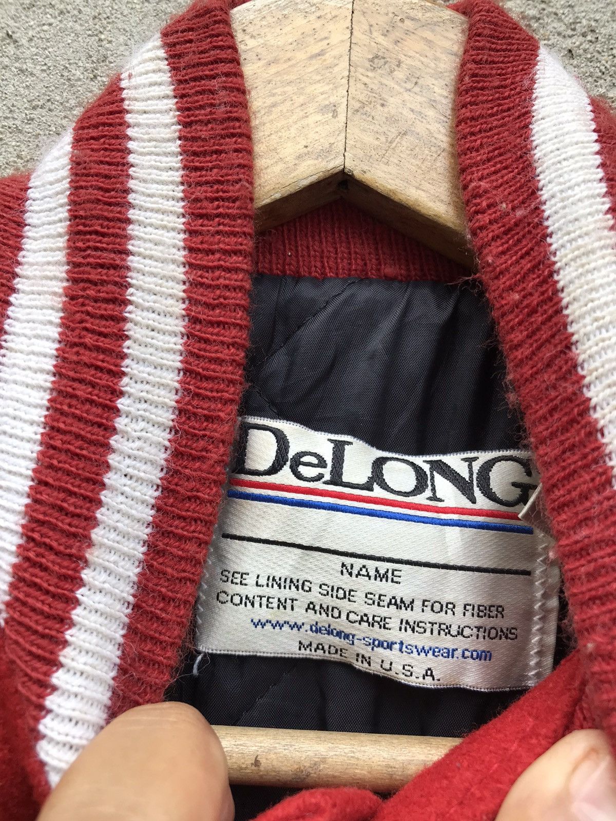 Infinite Archives RARE 90s DELONG CARSIE SUE KELLER OLD VARSITY JACKET Size US XS / EU 42 / 0 - 10 Thumbnail