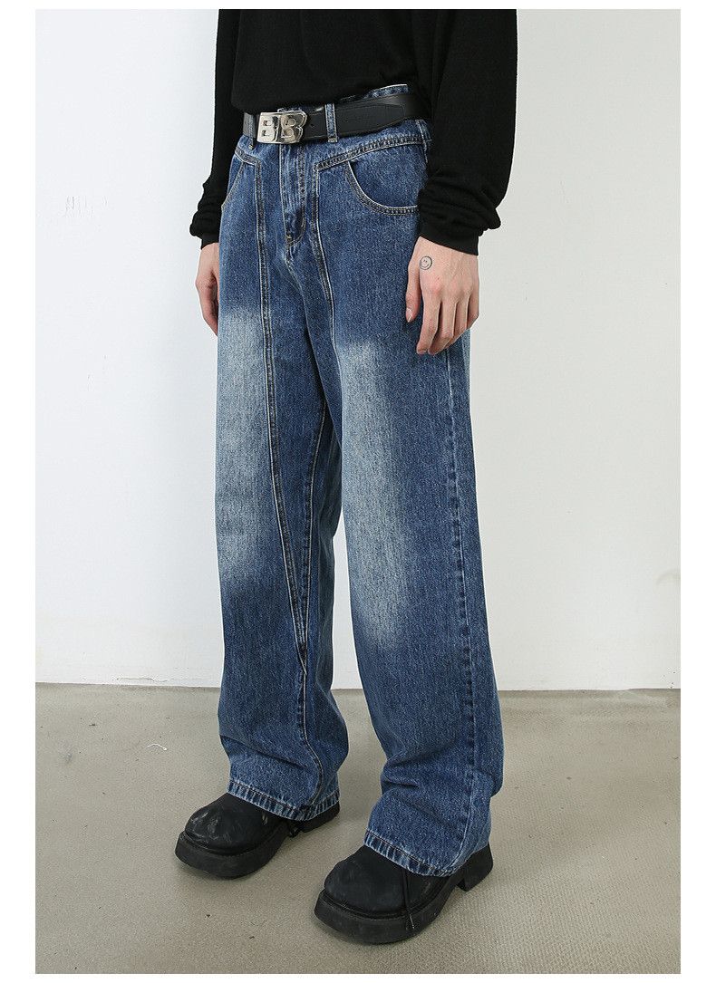 Japanese Brand × Jean Japanese retro loose straight versatile casual jeans Size US 32 / EU 48 - 4 Thumbnail