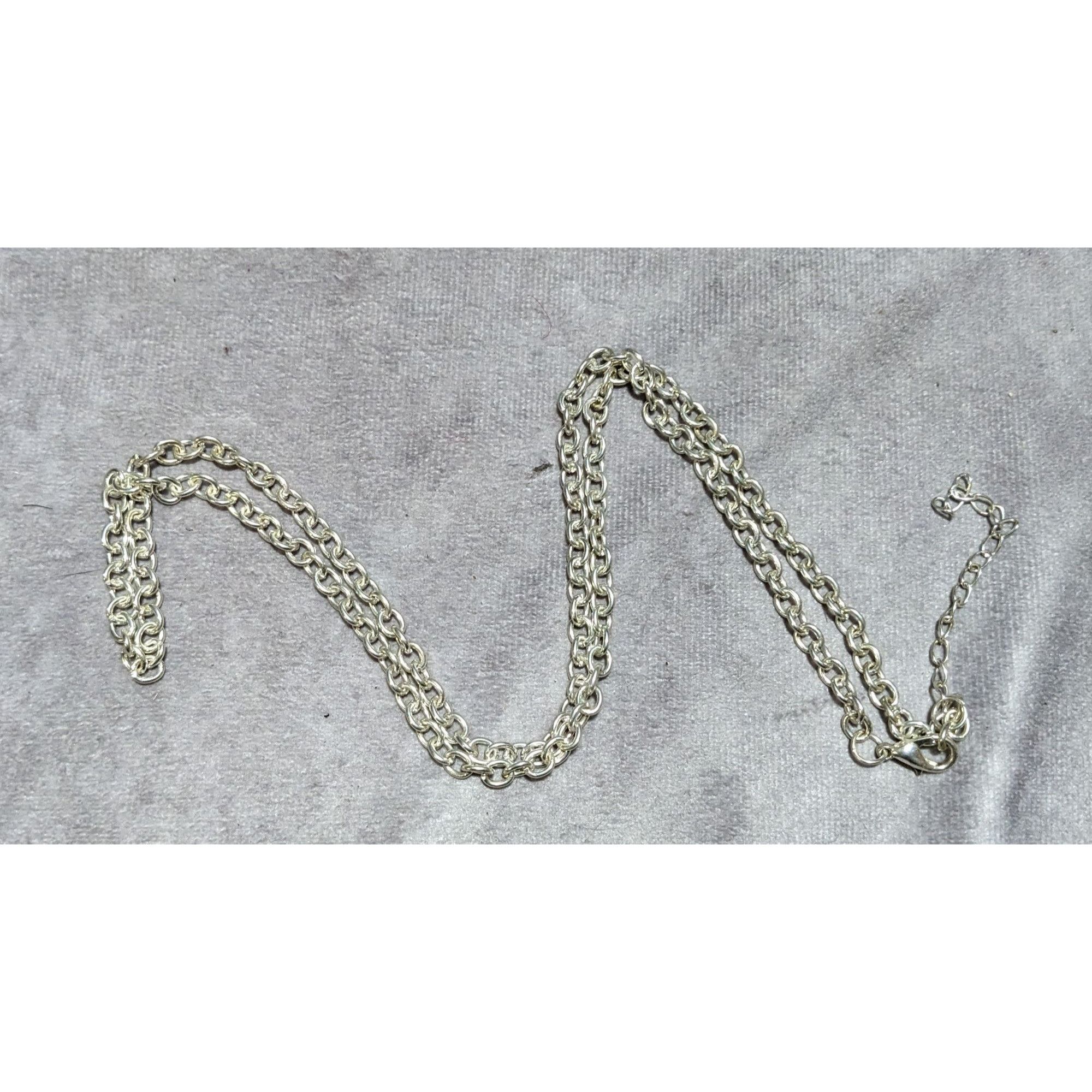 Other Simple Bright Silver Chain Adjustable Necklace Size ONE SIZE - 5 Thumbnail