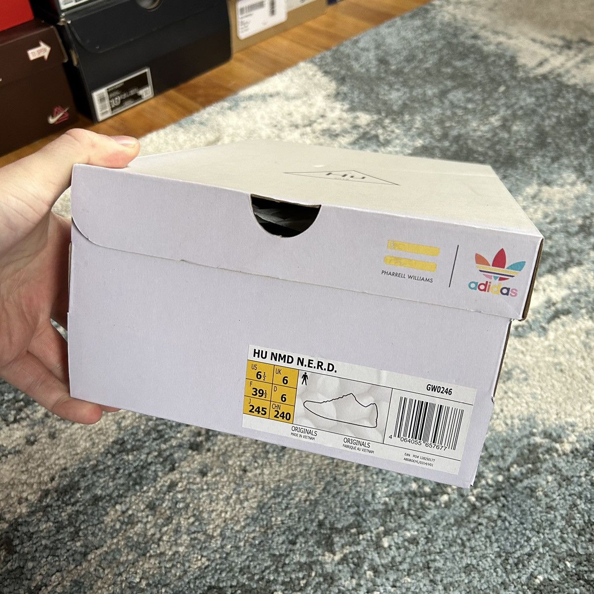 Adidas × Pharrell GW0246 HUMAN RACE NMD NERD CHALK WHiTE GLOW ORANGE MiNT Size US 8 / IT 38 - 11 Thumbnail