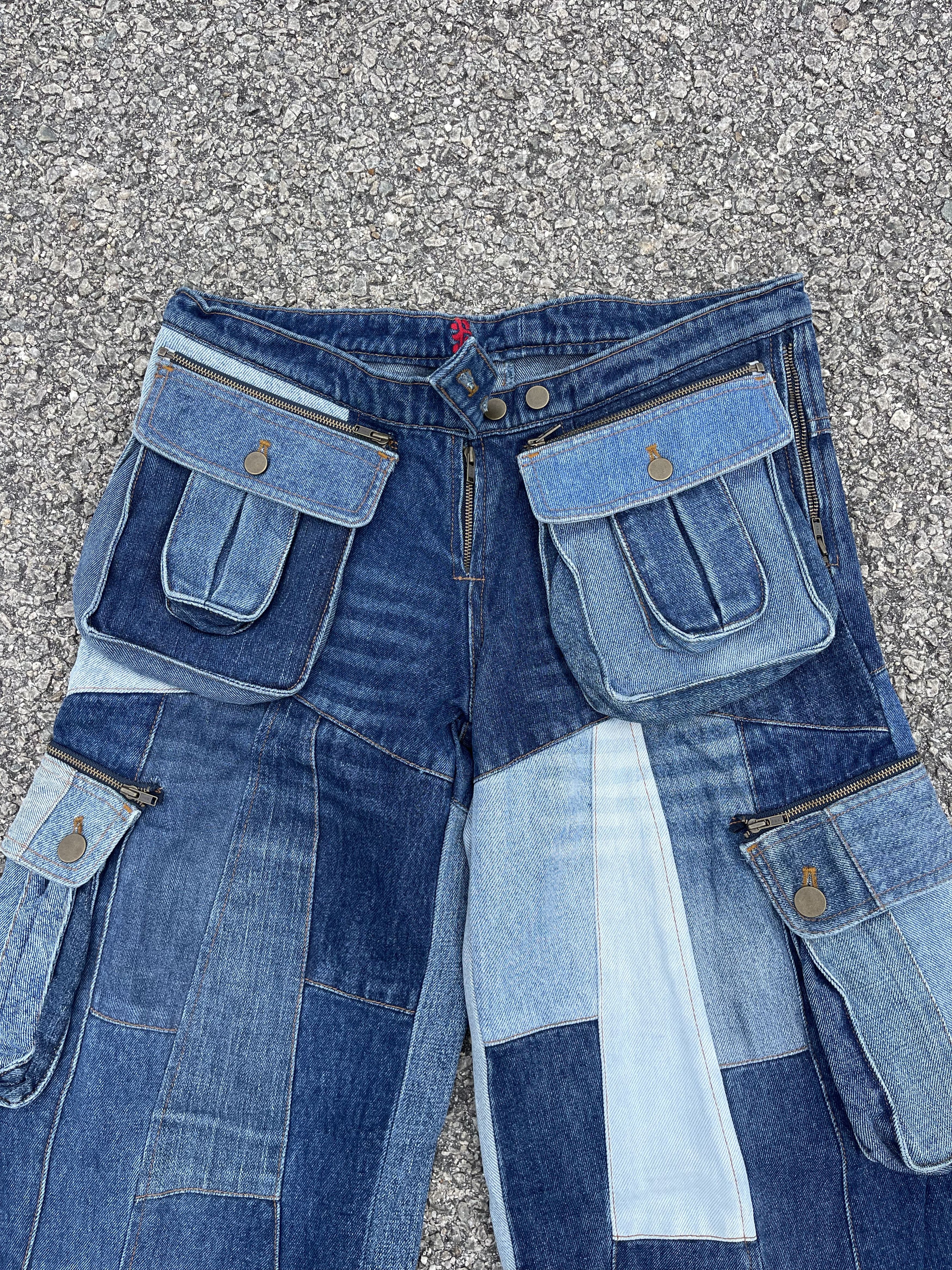 JNCO × Marc Ecko Baggy Patchwork Cargo Pocket Size US 31 - 5 Thumbnail