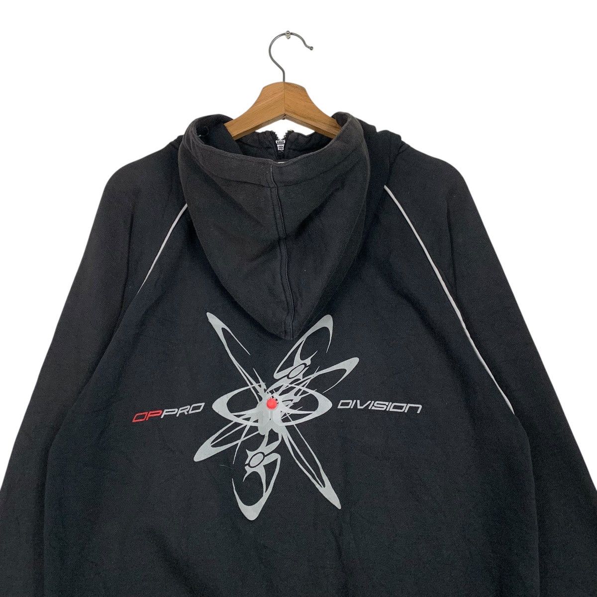 Japanese Brand Vintage OP Pro Division Big Logo Zipper Hoodie Size US M / EU 48-50 / 2 - 8 Thumbnail