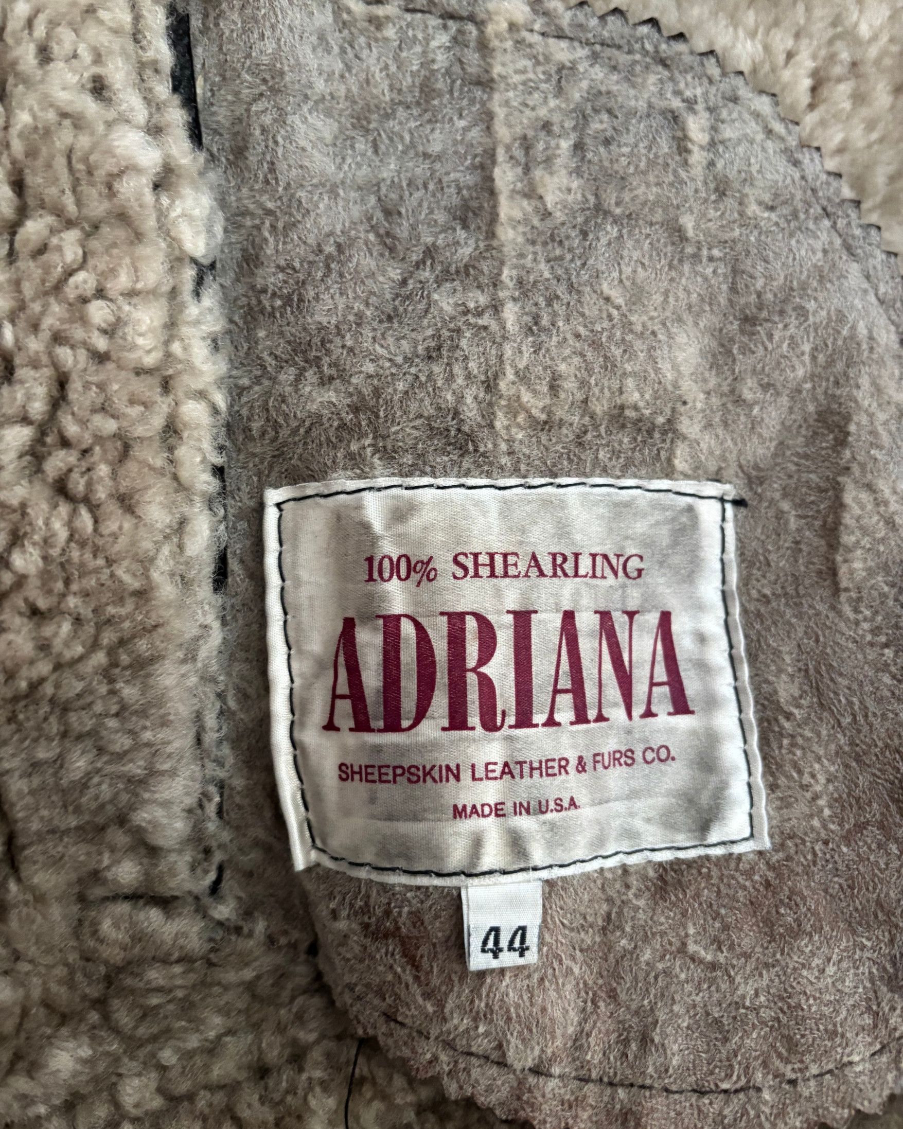 Other Vintage Adriana Sheepskin & Leather Shearling Coat – Size US L / EU 52-54 / 3 - 2 Thumbnail