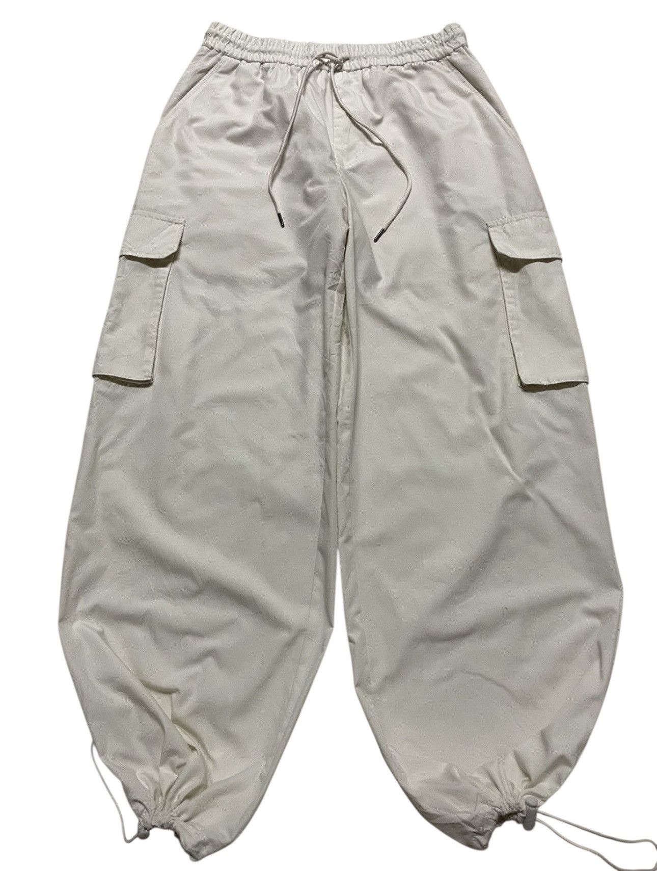 Yohji Yamamoto Ballon Baggy Parachute White By GU