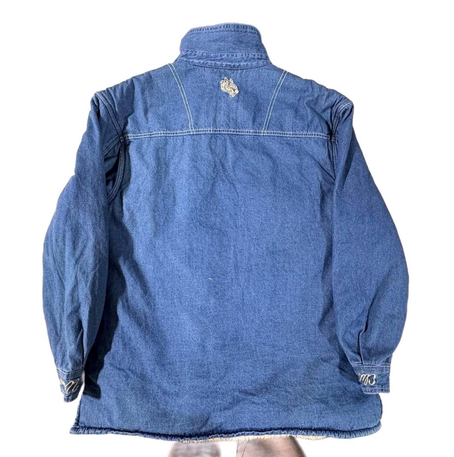 Darc Sport Darc Sport Wolves Club Sherpa Lined Denim Jacket Size US S / EU 44-46 / 1 - 3 Thumbnail