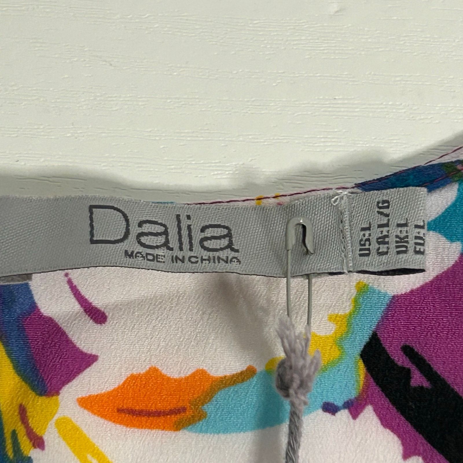 Other Dalia Floral Satin Camisole Tank Fuchsia Sleeveless Large Size L / US 10 / IT 46 - 8 Thumbnail