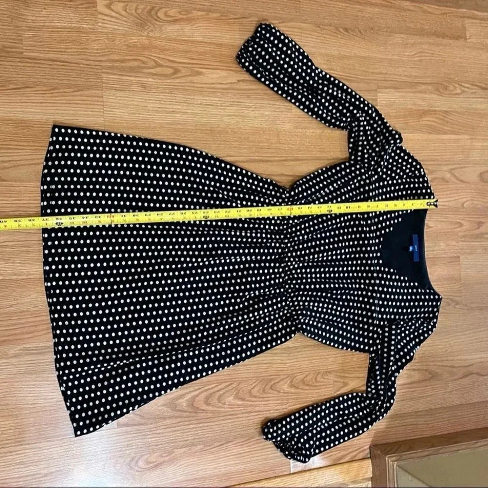 Apt. 9 Apt.9 Women's Fit & Flare V-Neck Polka Dot Dress Sz 8 Size M / US 6-8 / IT 42-44 - 8 Thumbnail