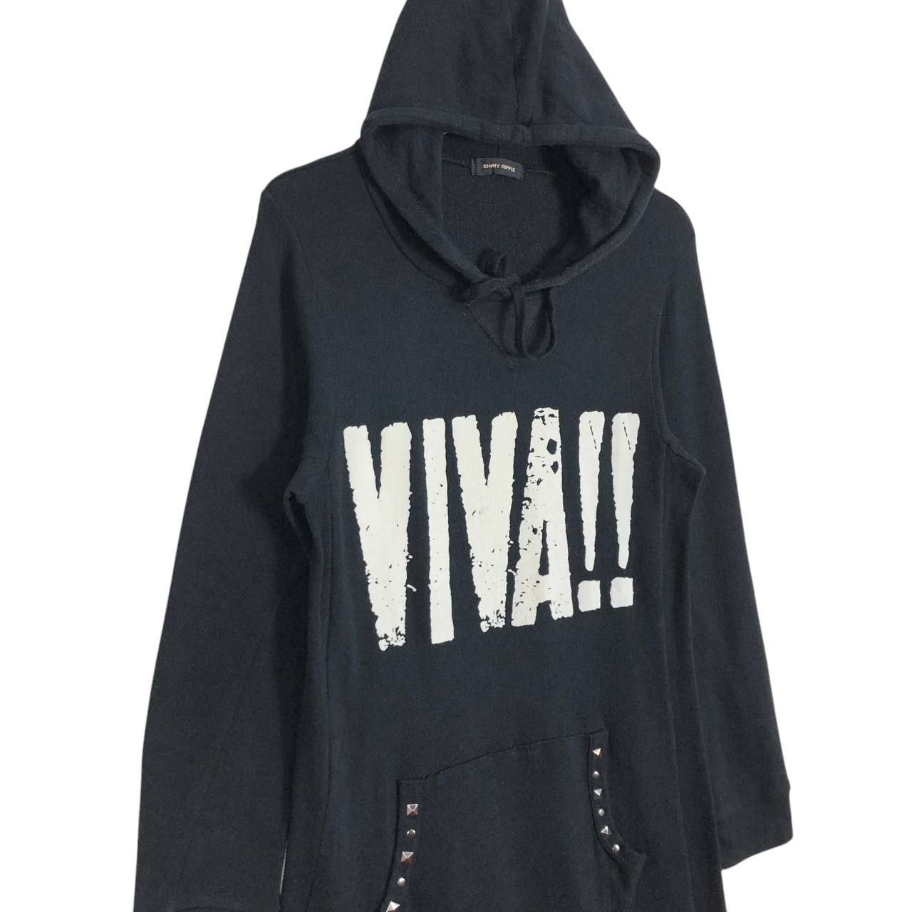 Japanese Brand Vintage Viva La Punk T-Shirt Dress Shiny Ripple Hoodie Size S / US 4 / IT 40 - 2 Thumbnail
