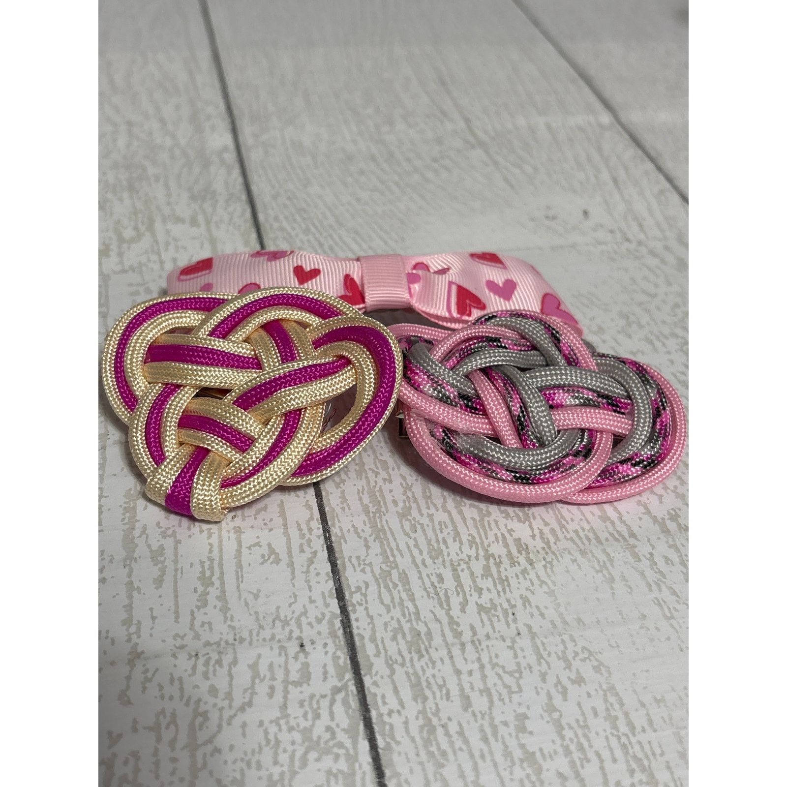 Handmade Hair Accessory and Necklace 4 Piece Gift Set Size ONE SIZE - 2 Thumbnail